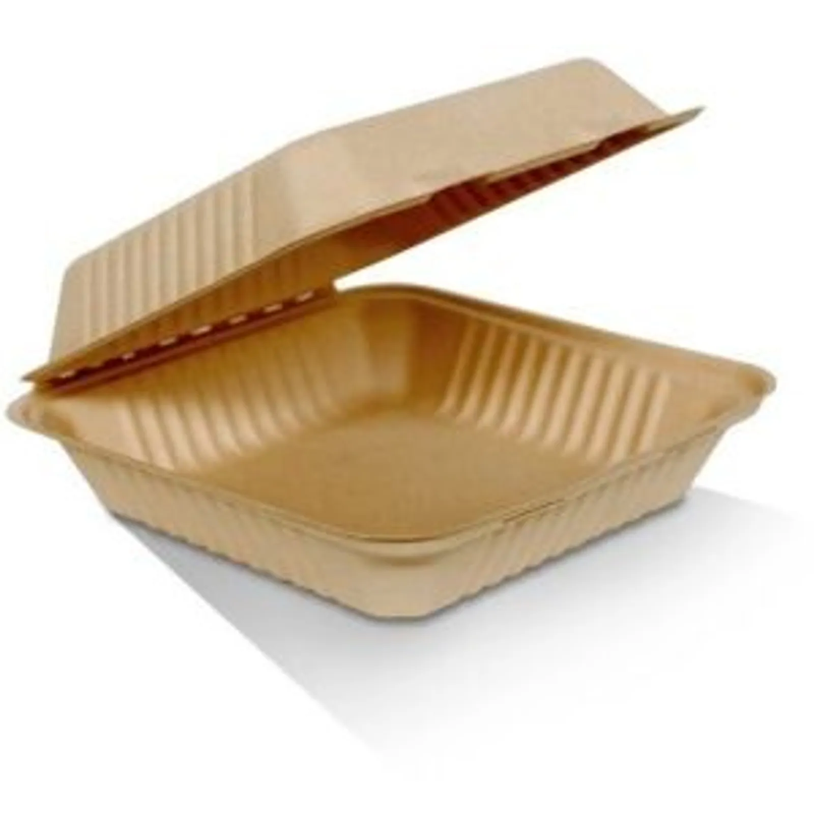 Unbleached Bagasse Clamshells