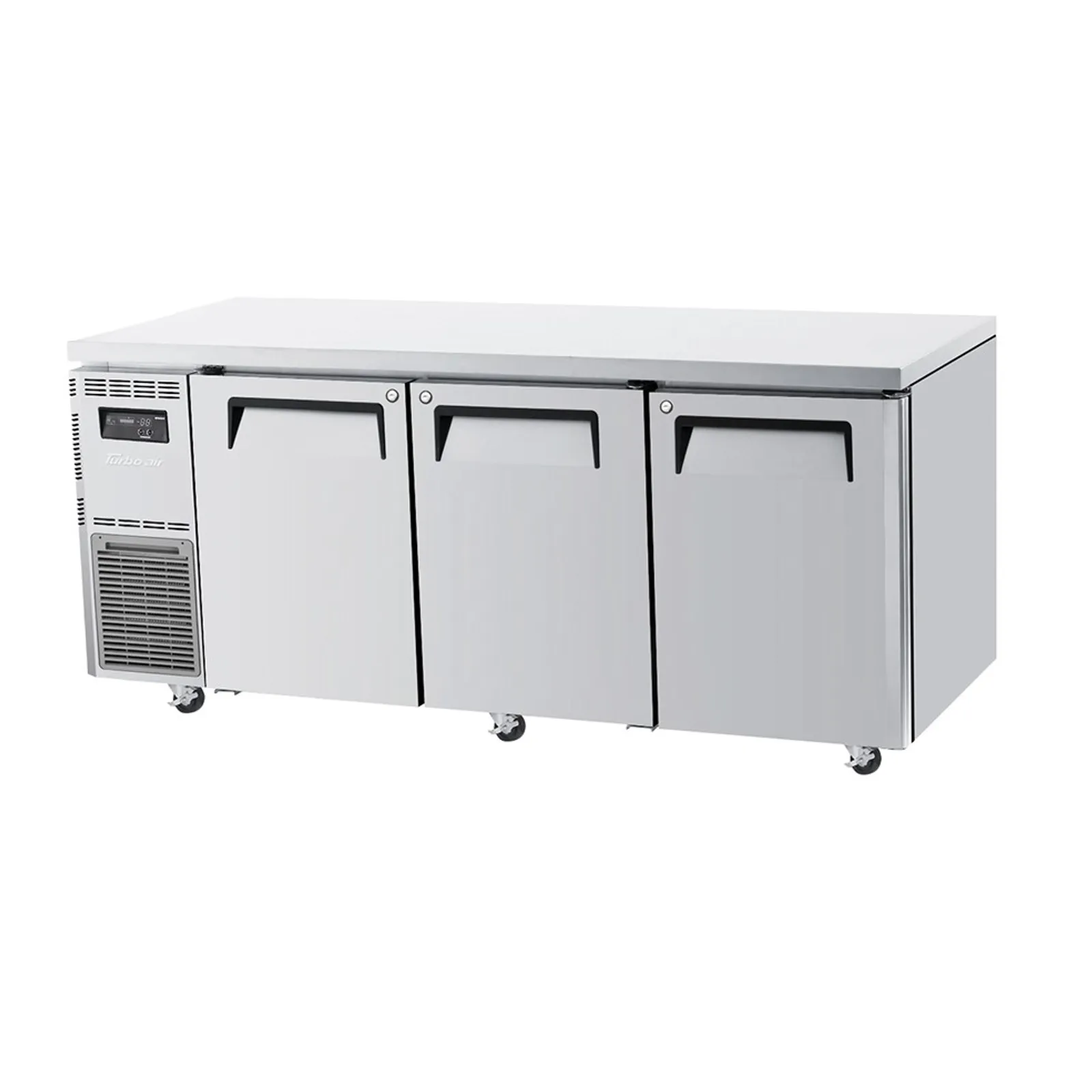 3 Door Underbench Solid Door Fridge
