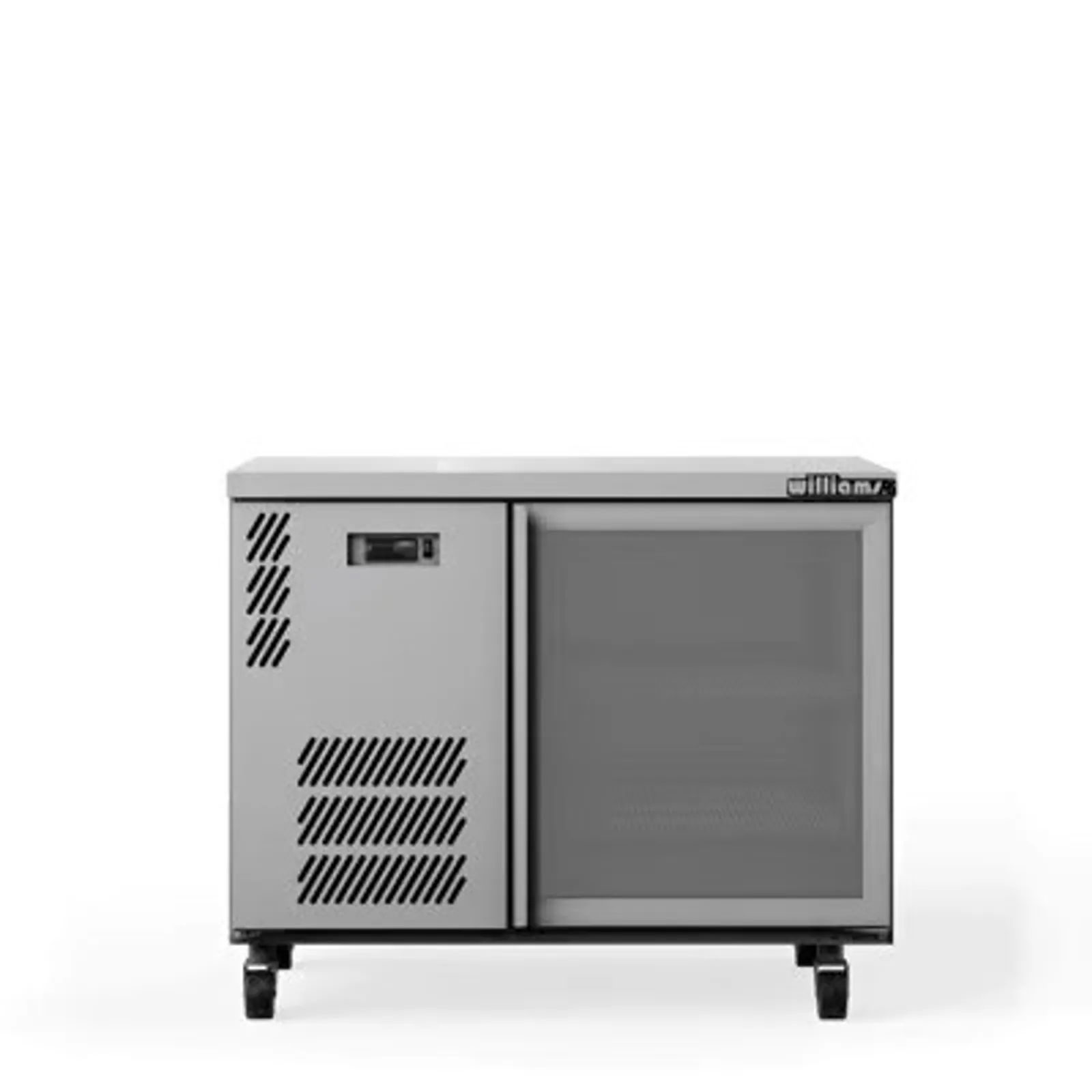 One Door Glass Under Bench Fridge