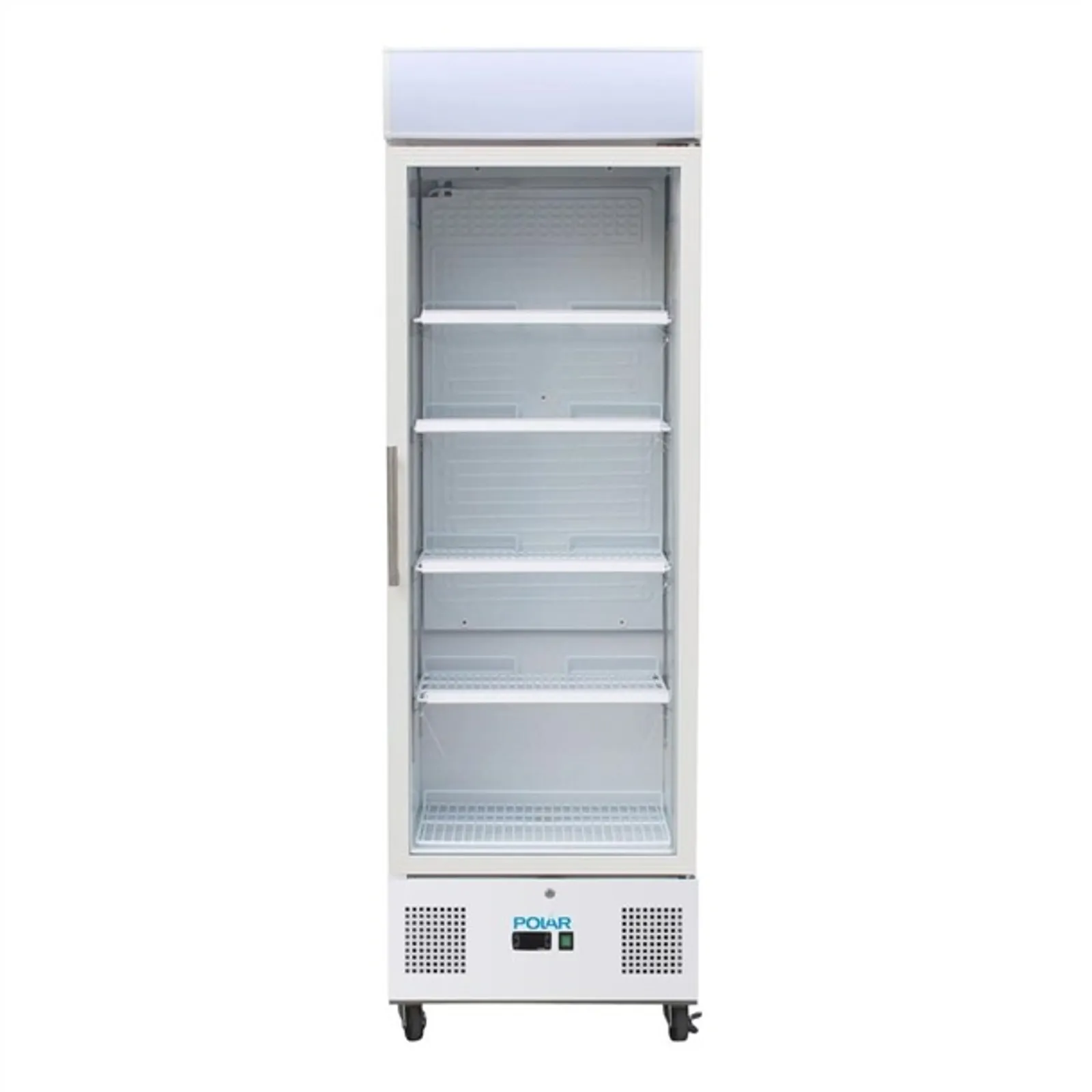 POLAR DM076-A G-Series Upright Display Fridge White 336Ltr