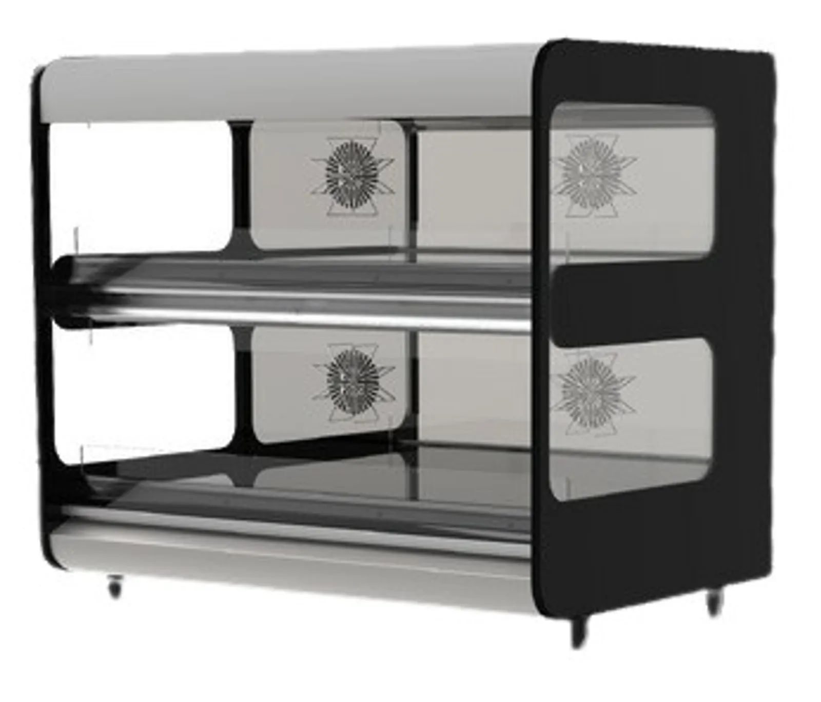 Flexeserve NUE-FXZNA10N2S - 2 Tier Countertop Hot Food Display 975mm