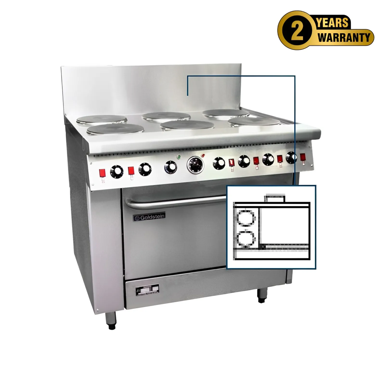 Goldstein PEC2S24G28 800 Series Oven Ranges