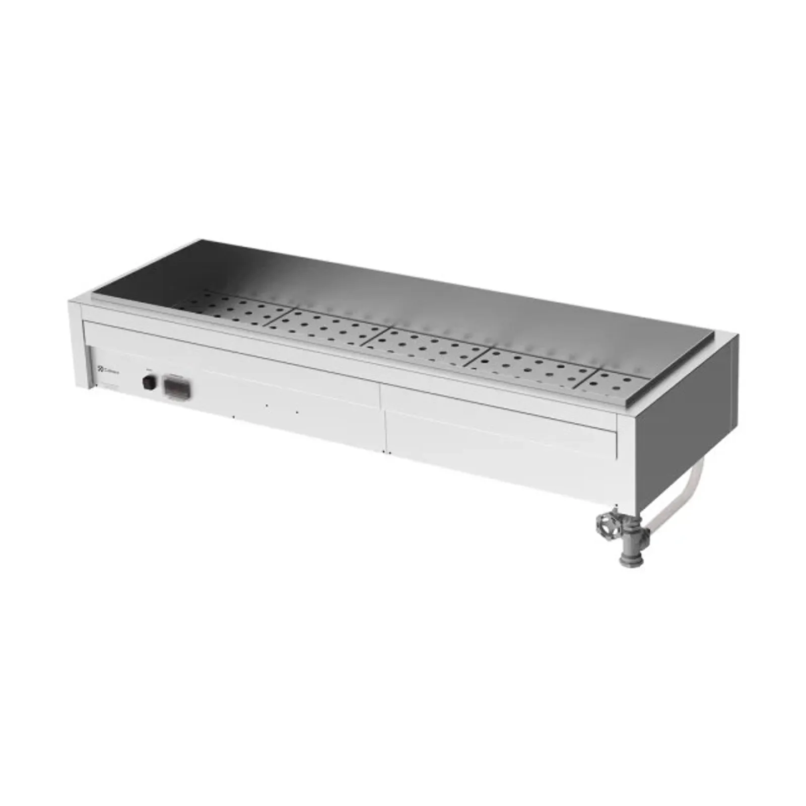 Culinaire CH.BM.U.5 Under Bench Bain Marie Without Bench Top or Pan Dividers - 5 Modules
