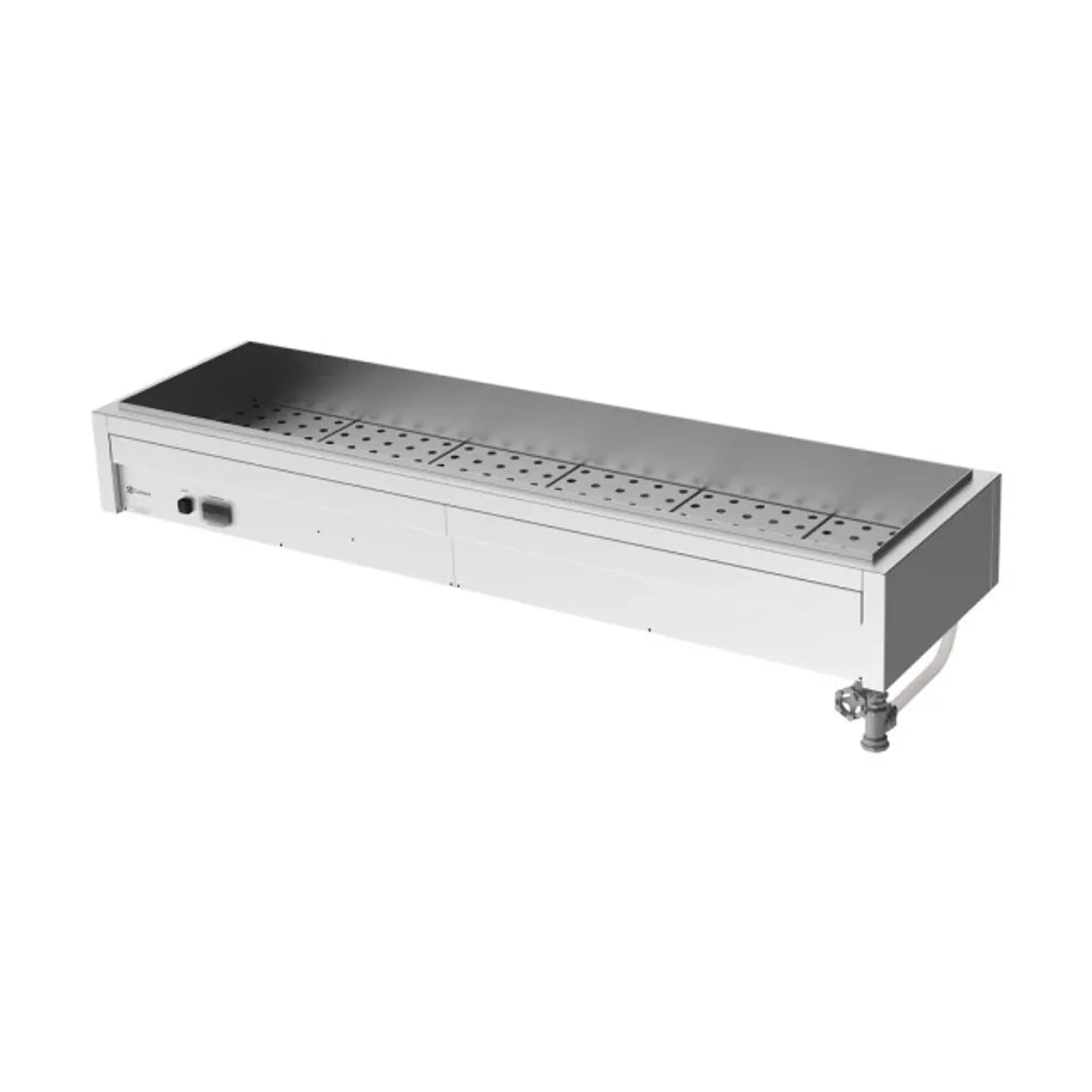 Culinaire CH.BM.U.6 Under Bench Bain Marie Without Bench Top or Pan Dividers - 6 Modules