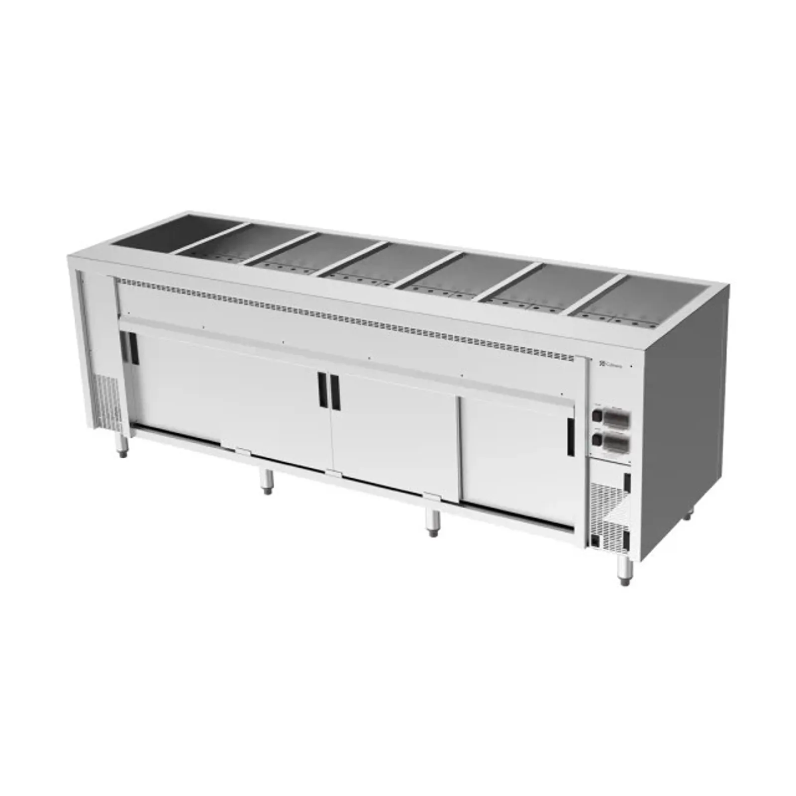 Culinaire CH.BMH.I.7 Island Bain Marie Hot Cupboard - 7 Modules