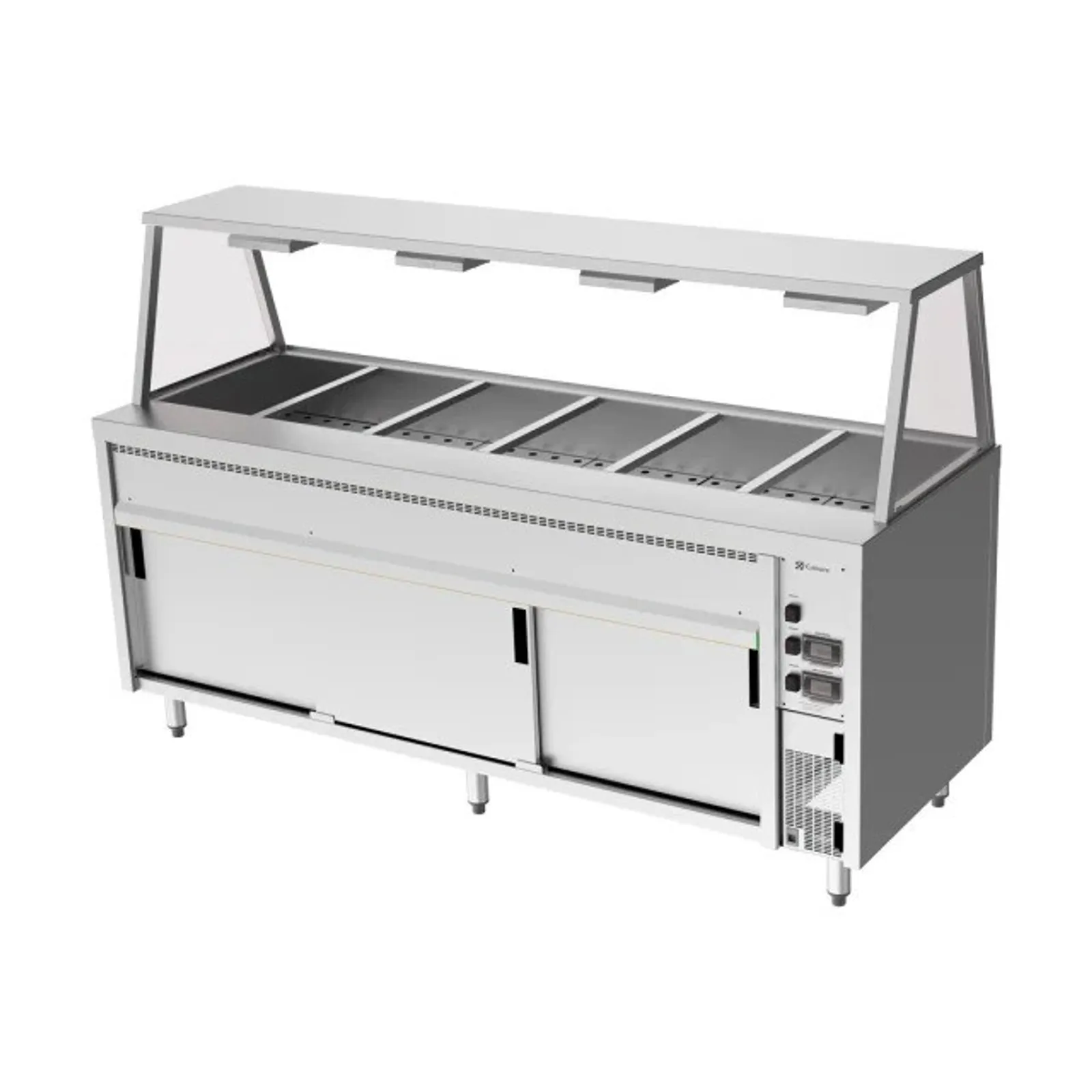 Culinaire CH.BMH.I.GA.6  Island Bain Marie with A Frame Gantry - 6 Modules