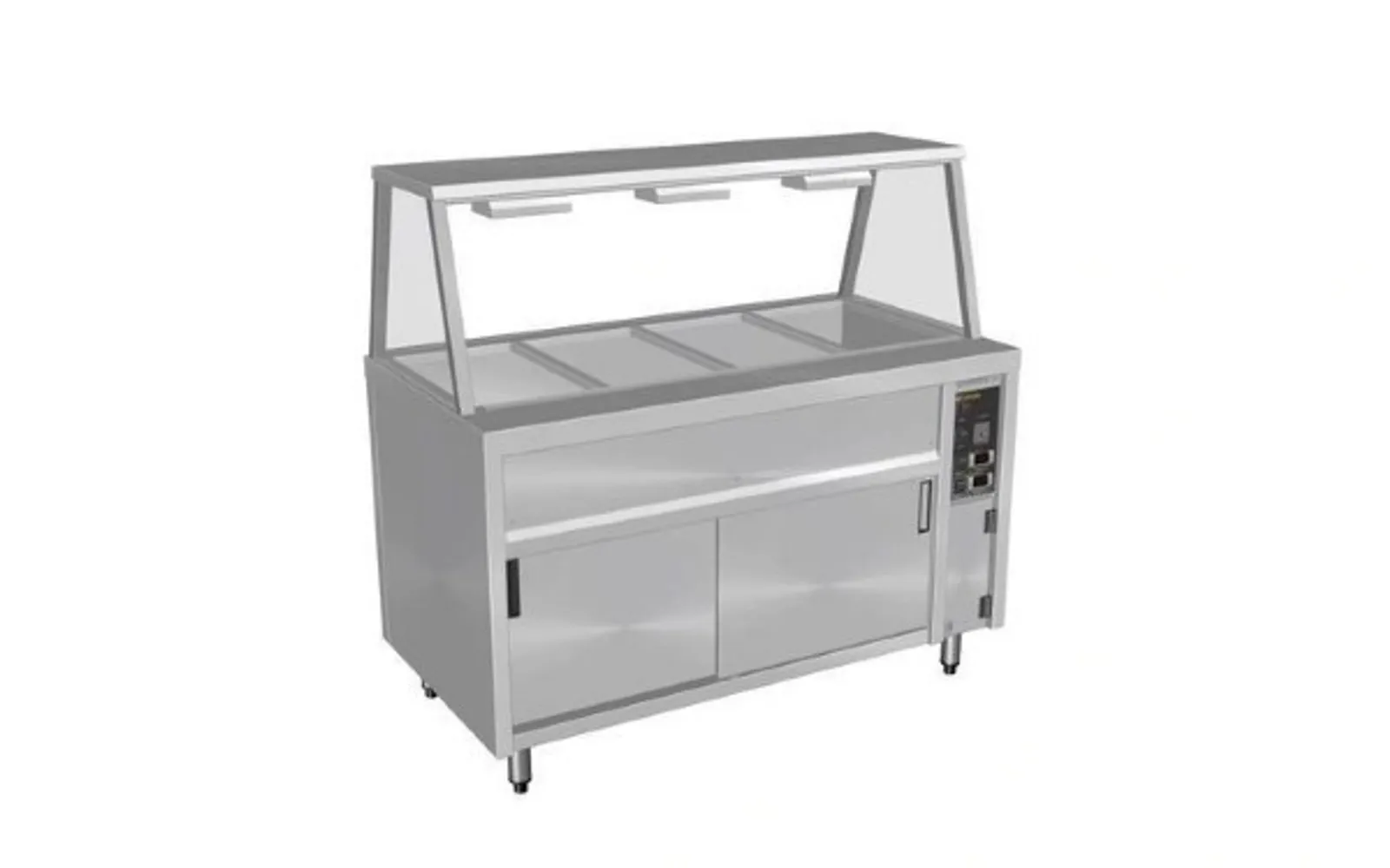 Culinaire CH.BMH.I.GA.7 Island Bain Marie with A Frame Gantry - 7 Modules