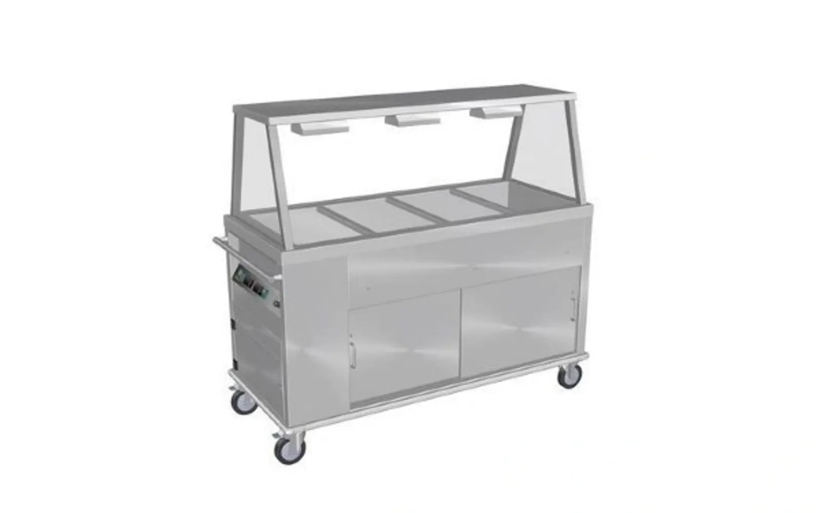 Culinaire CH.BMHM.GA.3 Mobile Bain Marie Hot Cupboard with A Frame Gantry - 3 Modules