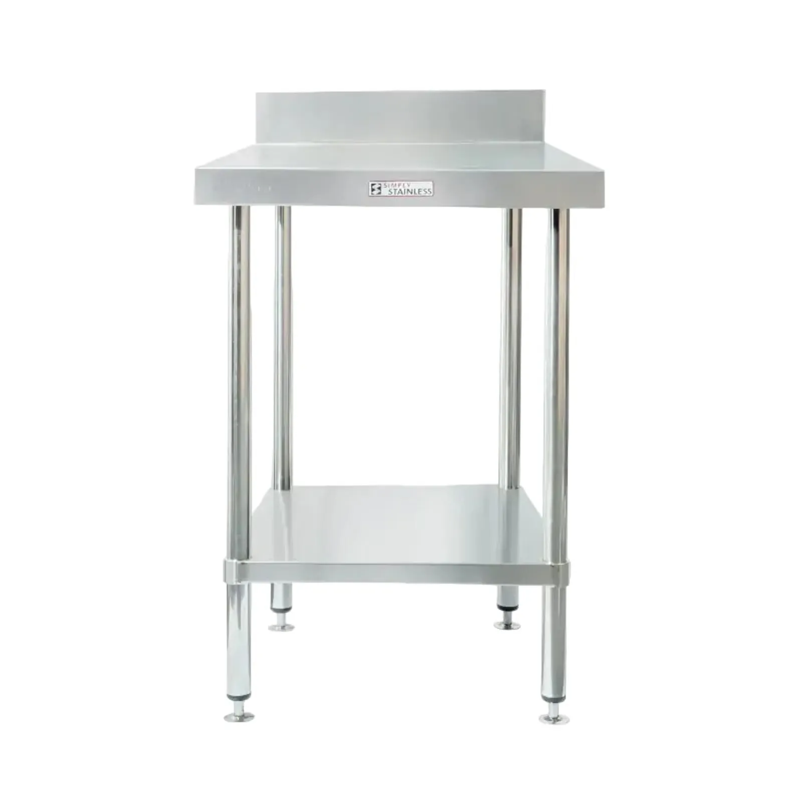 Simply Stainless SS02.7.0600 Work Bench with Splashback (700 Series) - 600mm