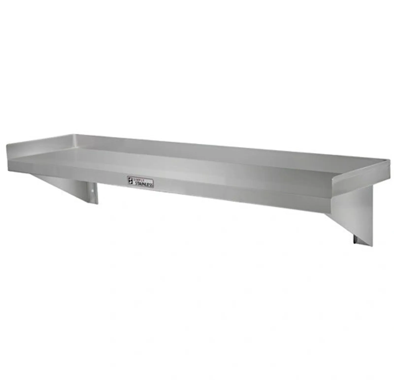 Simply Stainless SS10.2100 Solid Wall Shelf - 2100mm