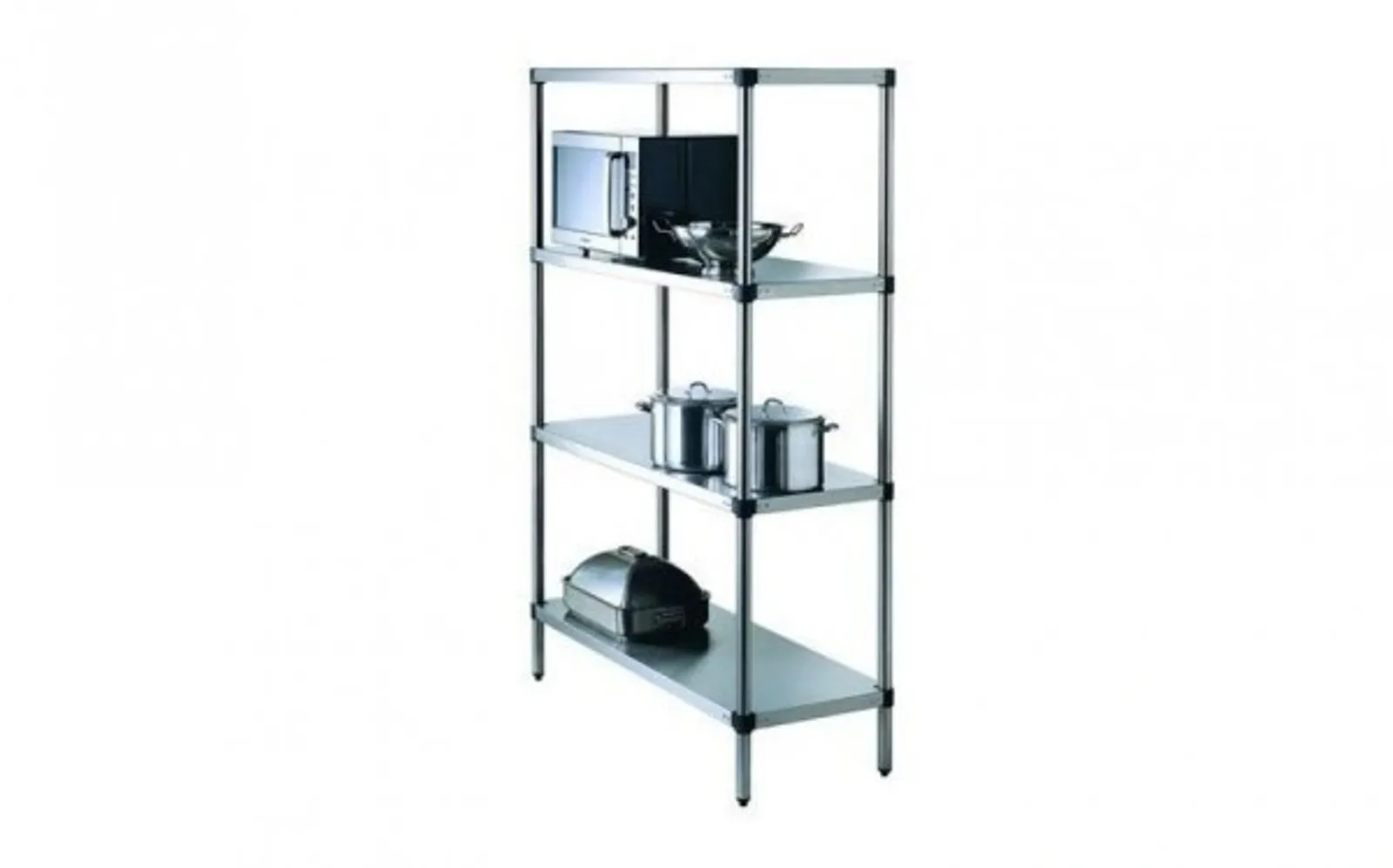 Simply Stainless SS17.DF.0900 Adjustable Defrost 4 Tier Shelving - 900mm - Stainless Steel