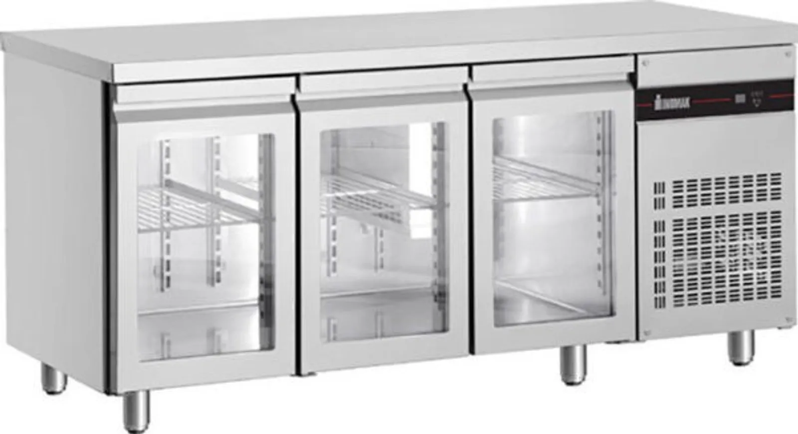 Inomak UBI7224G Glass Door Undercounter Fridge 2240mm