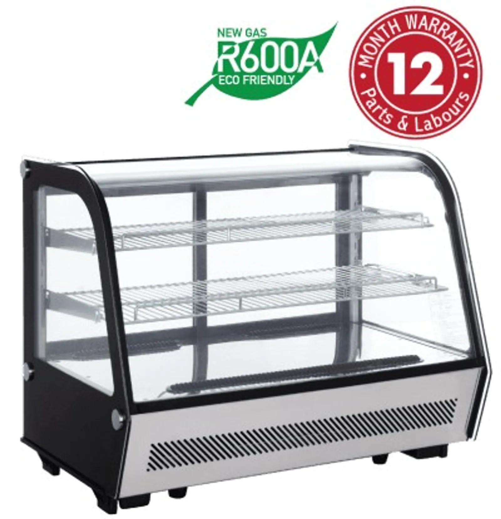 Exquisite CTC160 Counter Top Curved Cake Display Refrigerators