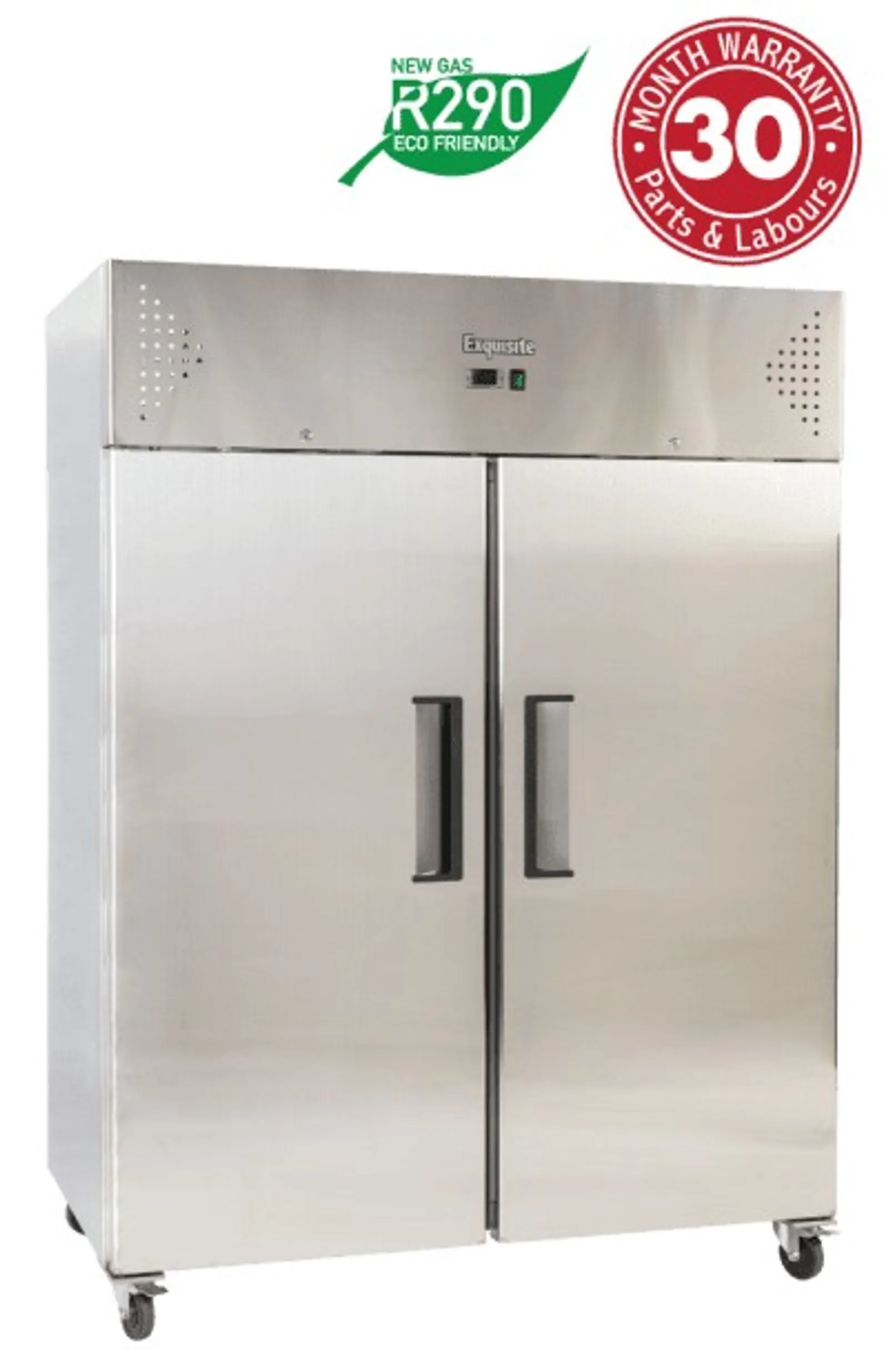 Exquisite GSF1410H Two Solid Doors Upright Storage Freezers