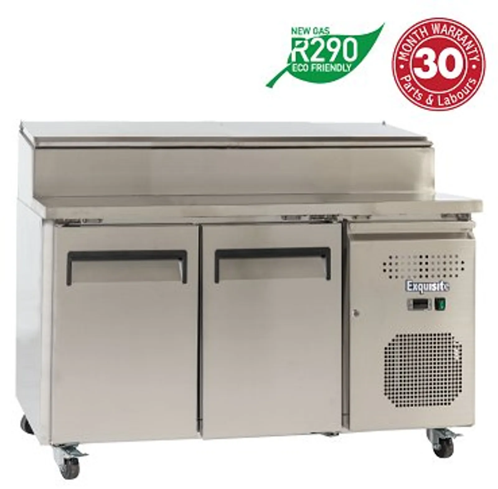 Exquisite MTC263H Stainless Steel Top Food Preparation Refrigerators
