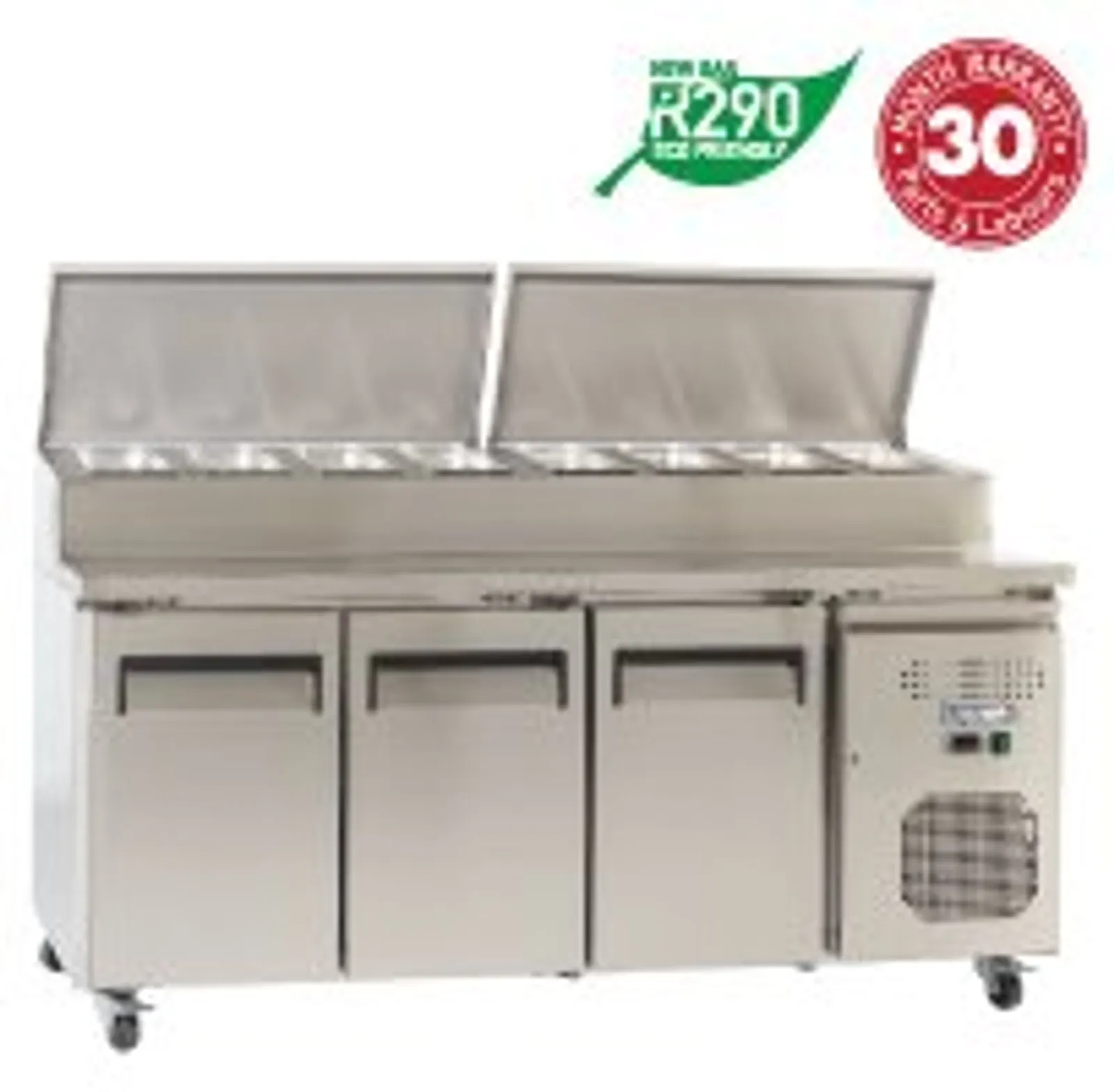 Exquisite MTC363H Stainless Steel Top Food Preparation Refrigerators