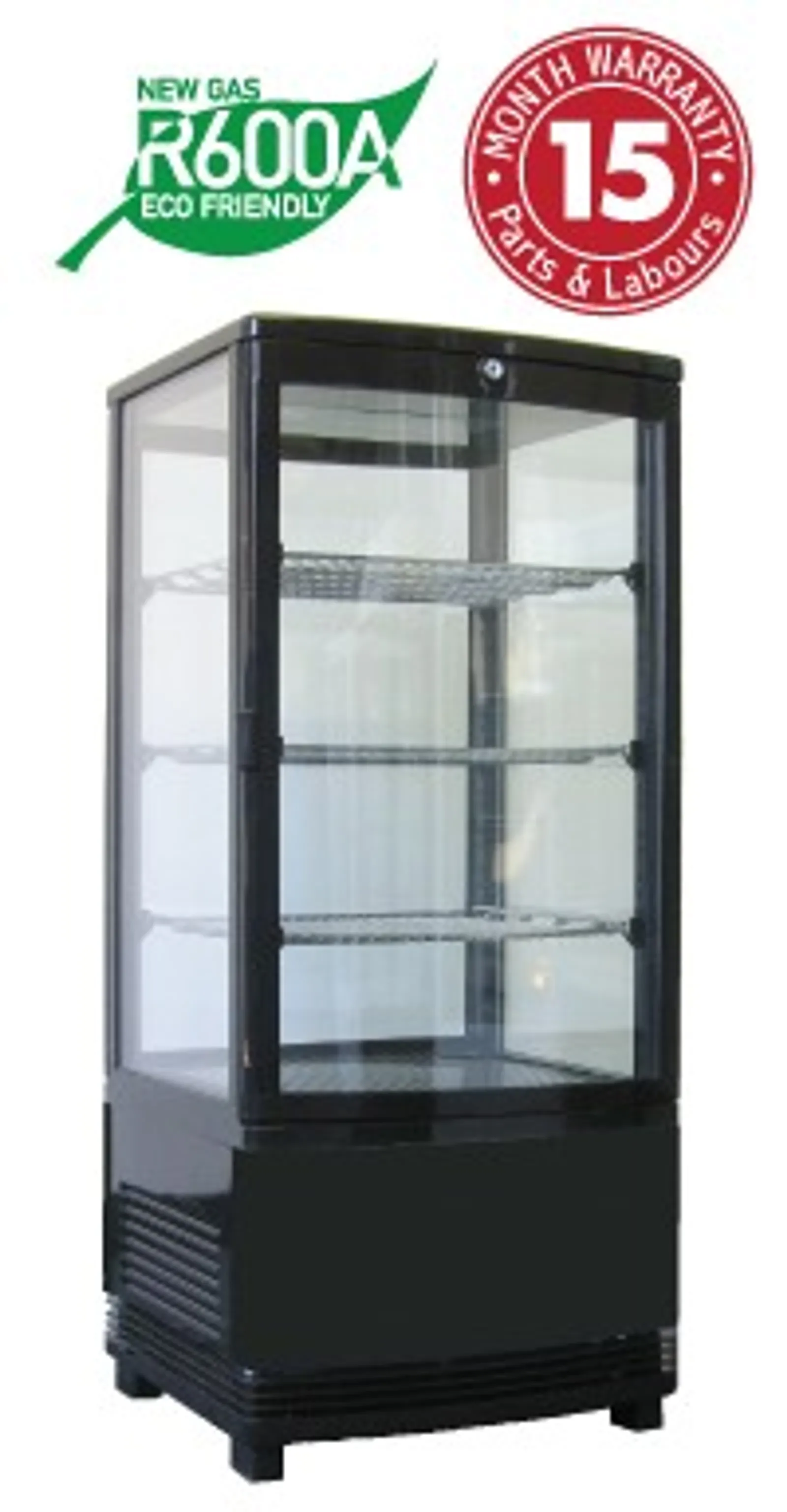 Exquisite CTD78 Four Sided Glass Counter Top Display Refrigerators