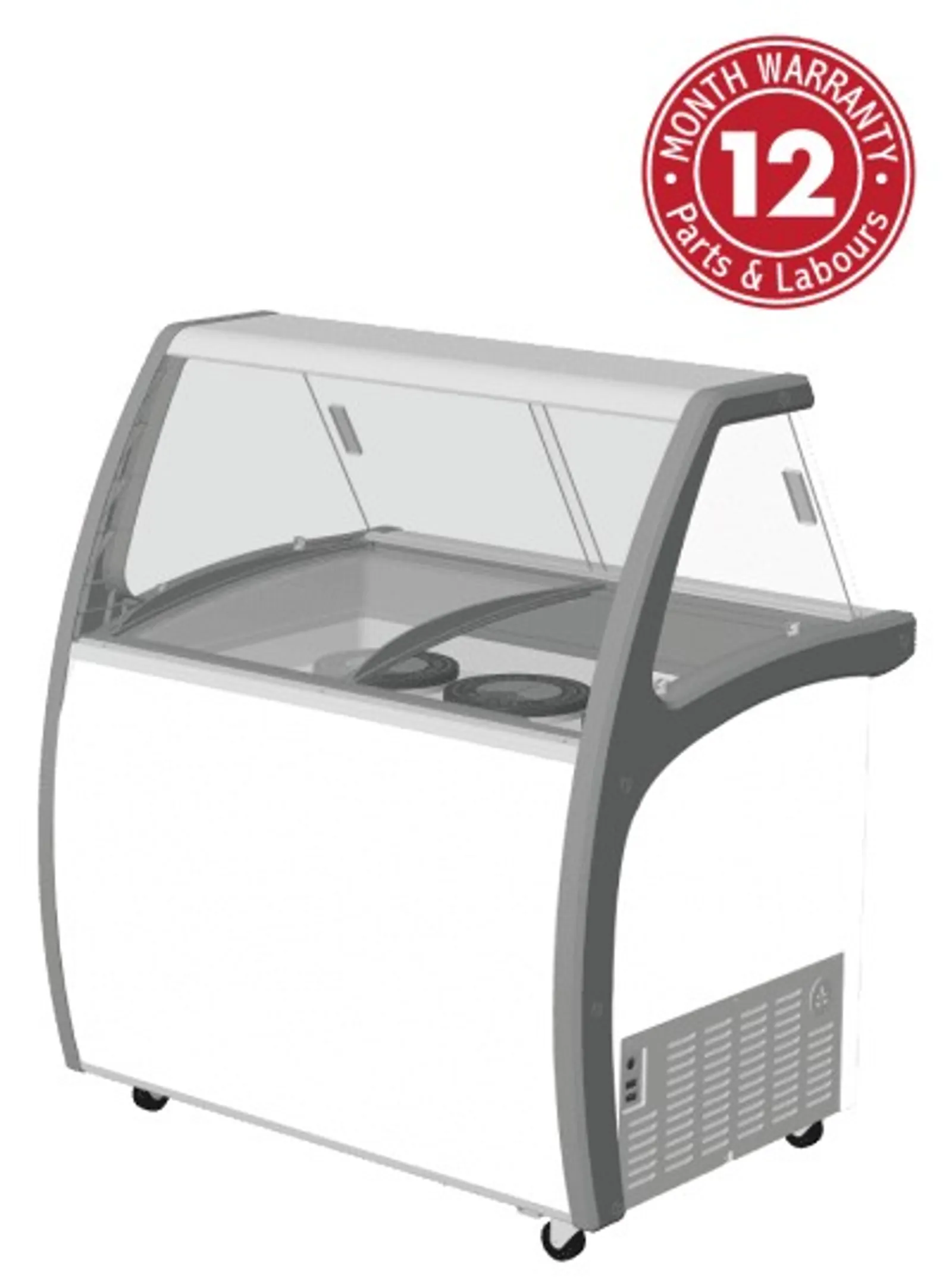 Exquisite SD325S2 Six Tubs Ice Cream Scooping Freezers