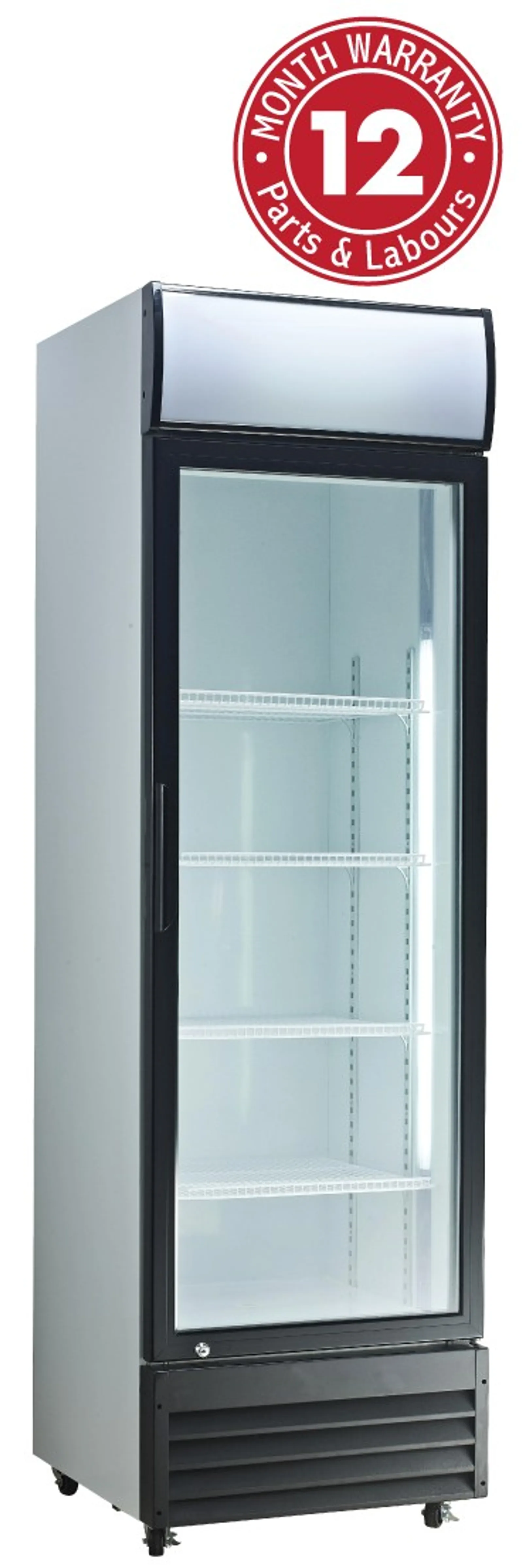 Exquisite DC400P One Glass Door Upright Display Refrigerators