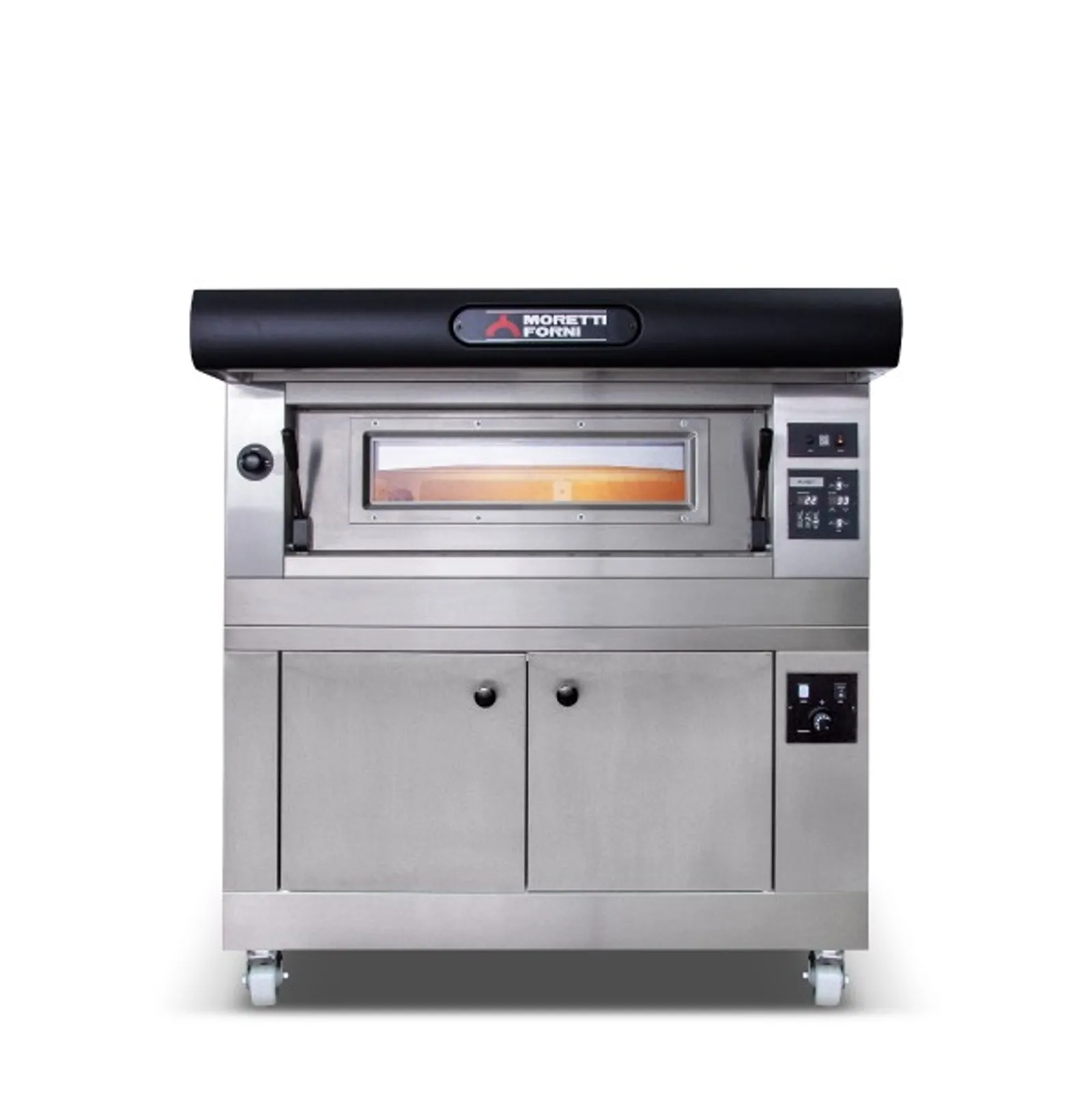 Moretti Forni COMP-B-1-L Amalfi Single Deck Pizza Ovens on Prover