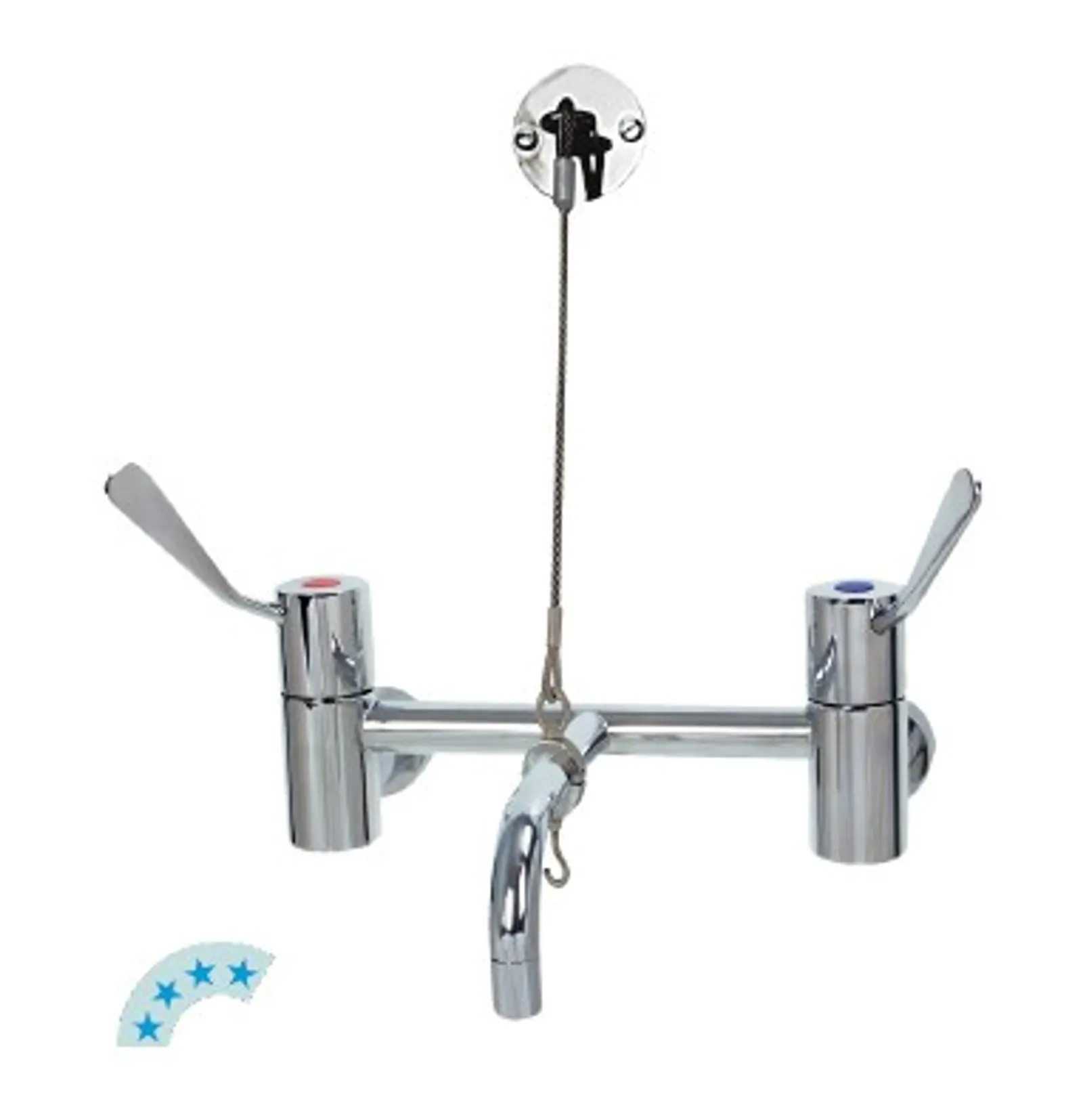 Jetstream JET1836W Cleaners Sink Faucet Set with wall bracket support