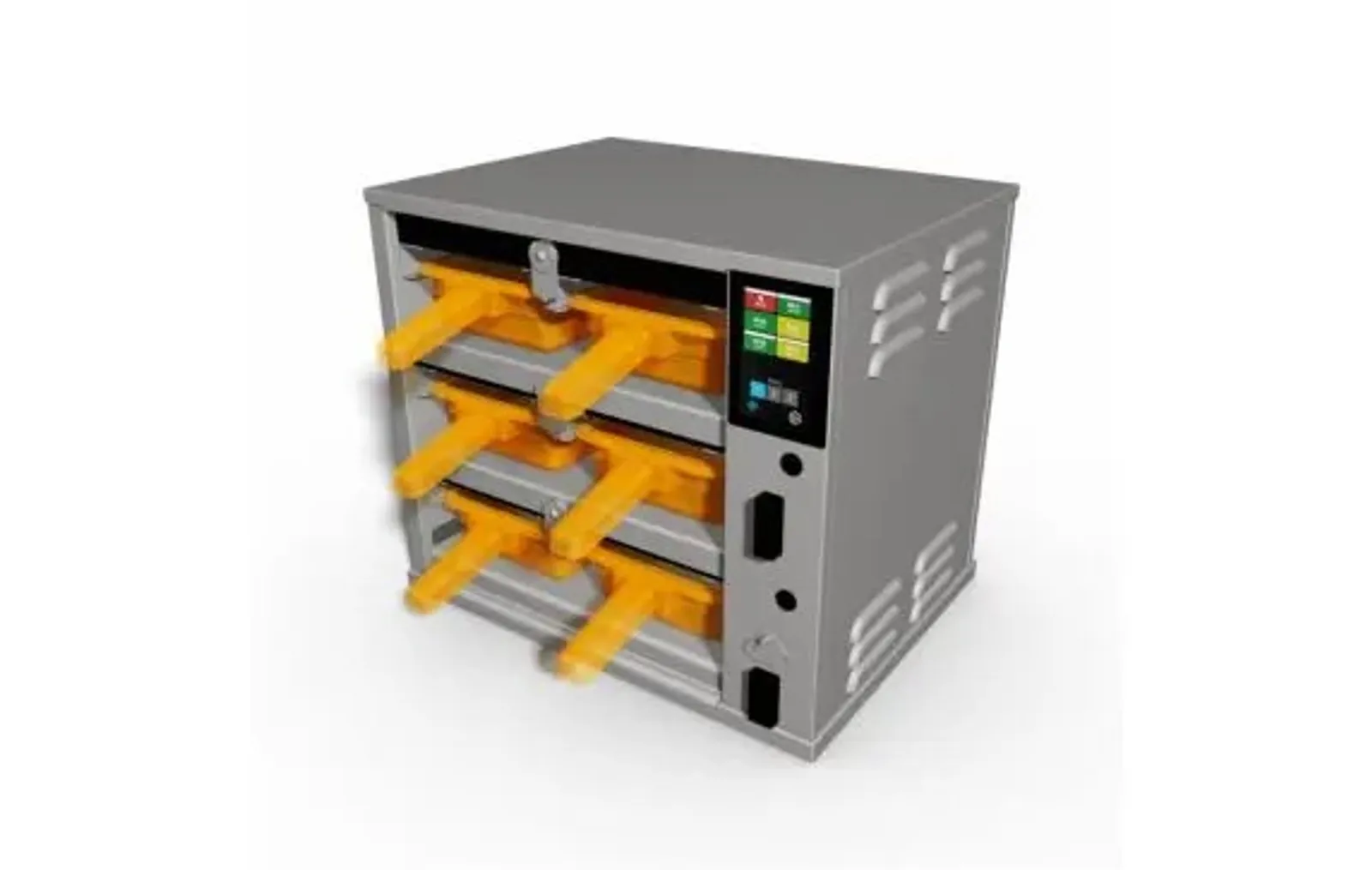 Duke RFHU-32-DL034GM Hot Holding Cabinet, 3 High 2 Wide, 100mm Deep