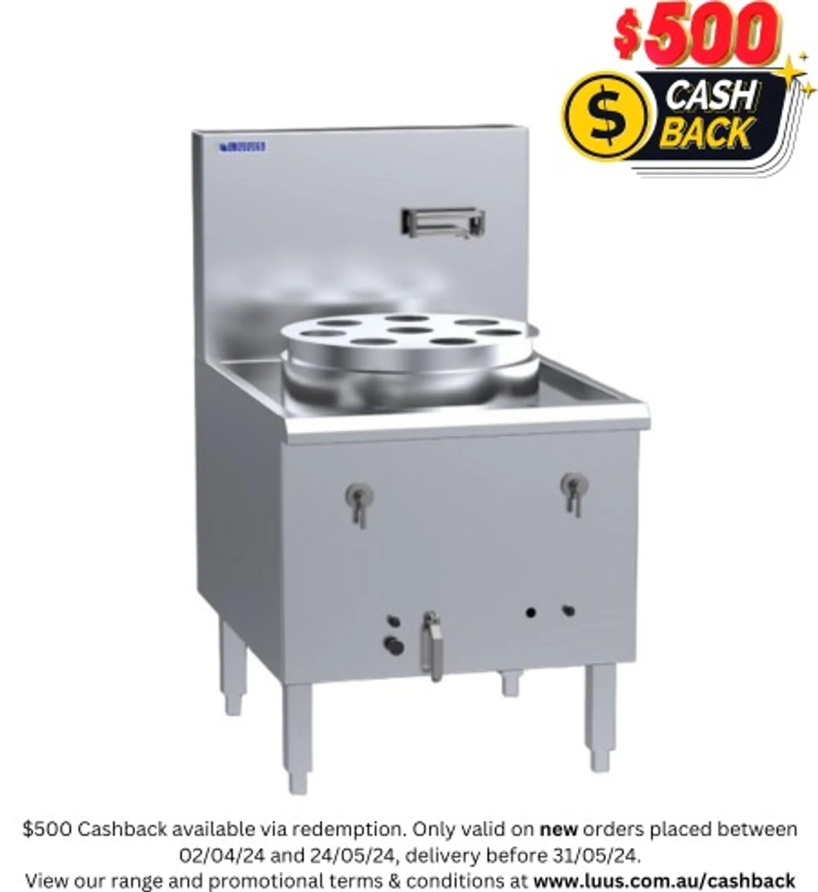 LUUS YC-1 Yum Cha Steamer - 1 Mongolian Burner