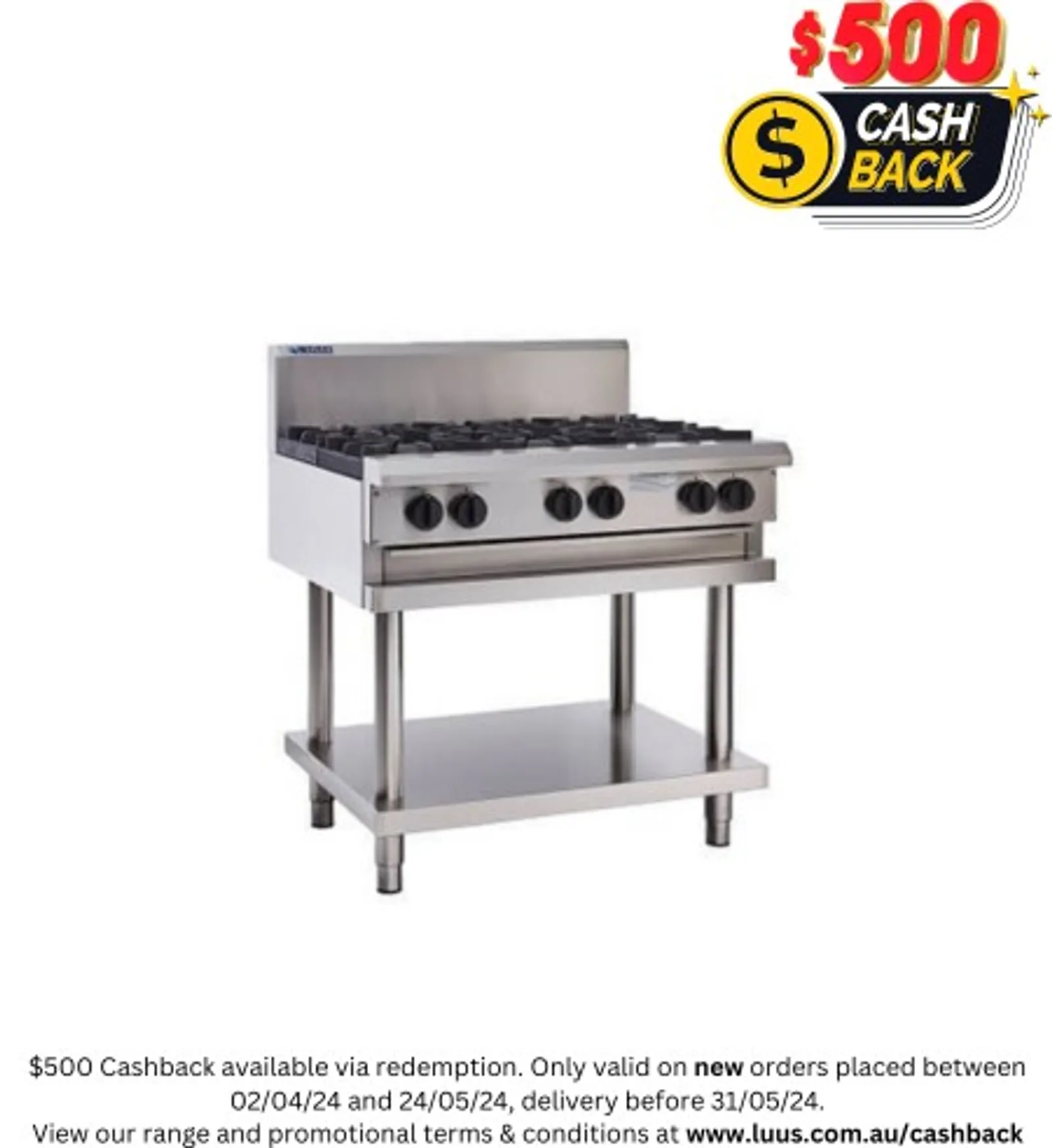 LUUS CS-6B - 6 Burner Cooktop