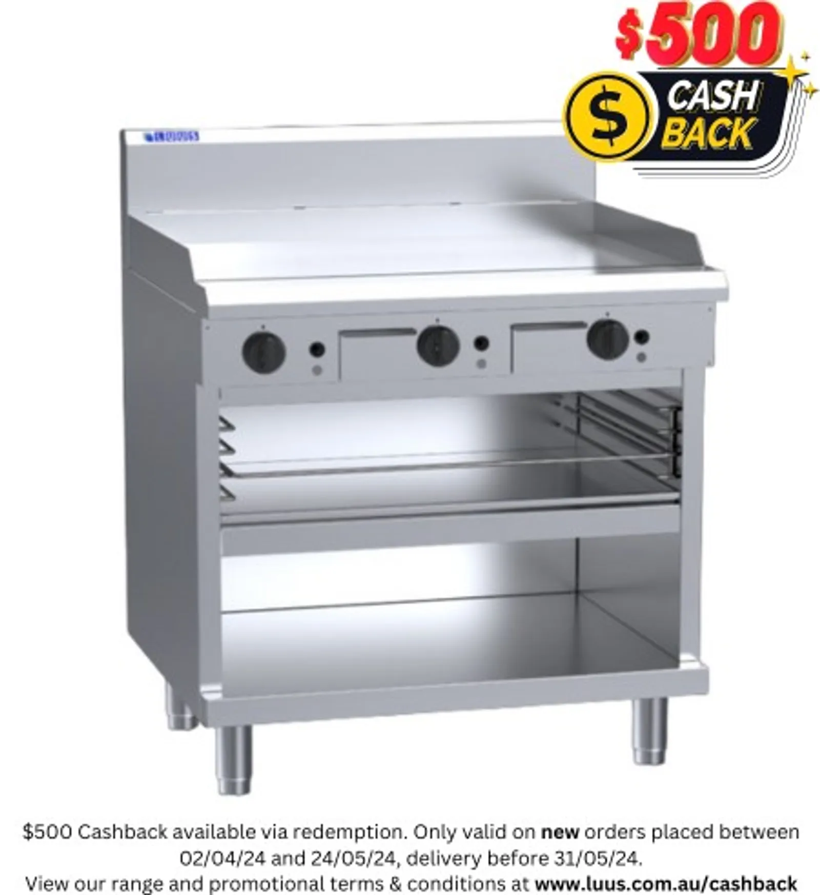 LUUS GTS-9 - 900mm Griddle Toaster