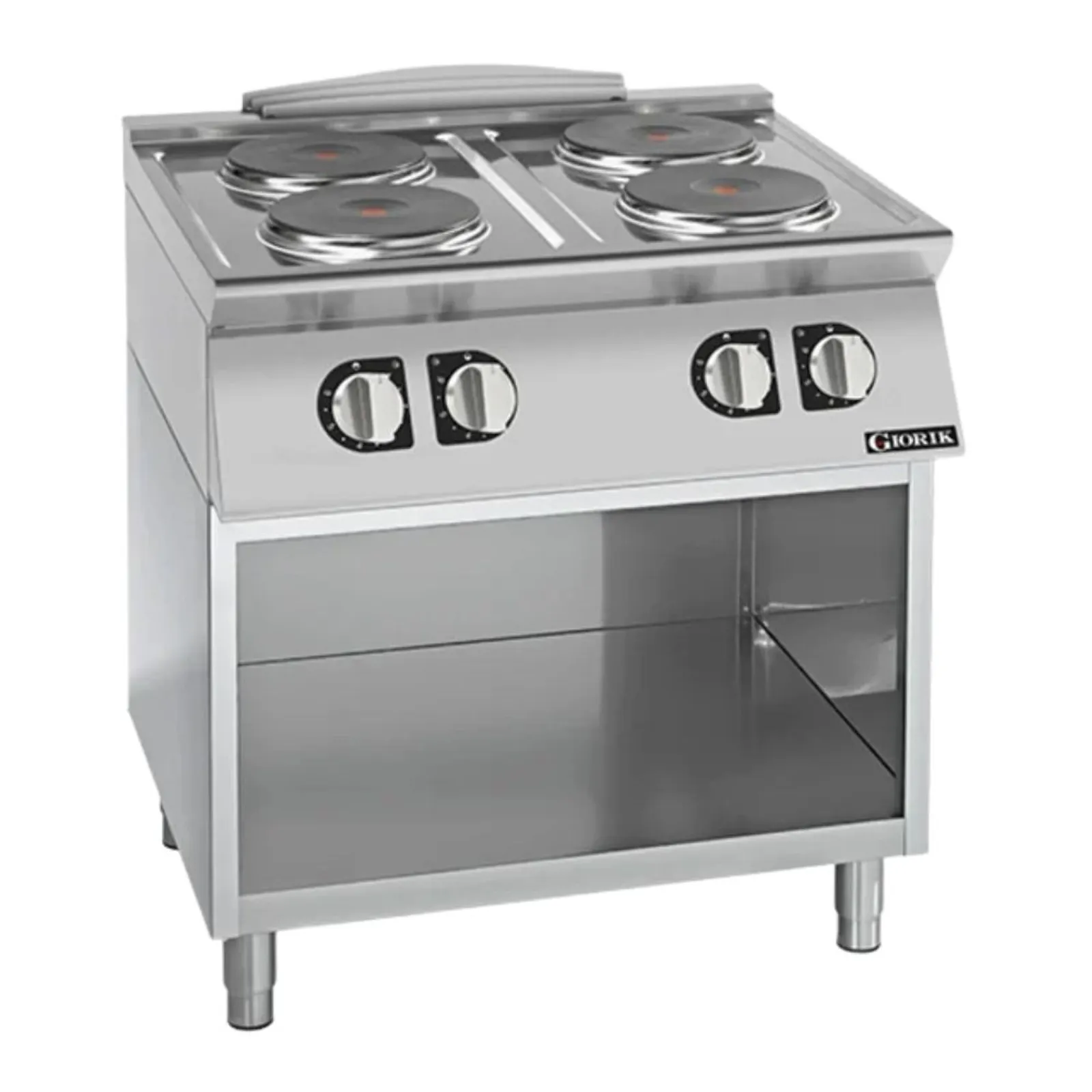 Giorik CE74TGT 700 Series - Electric Boiling Top on Open Base - 4 Round Hot Plates