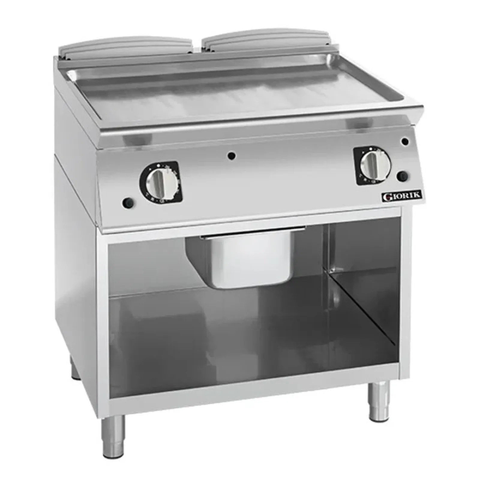 Giorik FLG741GCRXT 700 Series - Gas Frytop - 800mm Smooth Satin Chrome Plate