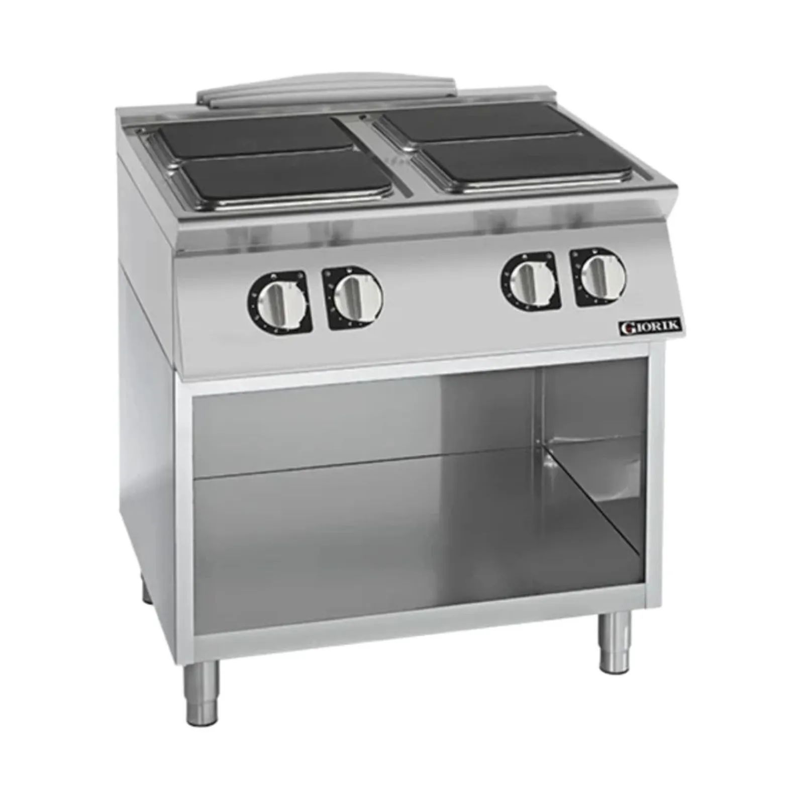 Giorik CE96QGT 900 Series - Electric Boiling Top on Open Base - 6 Square Hot Plates
