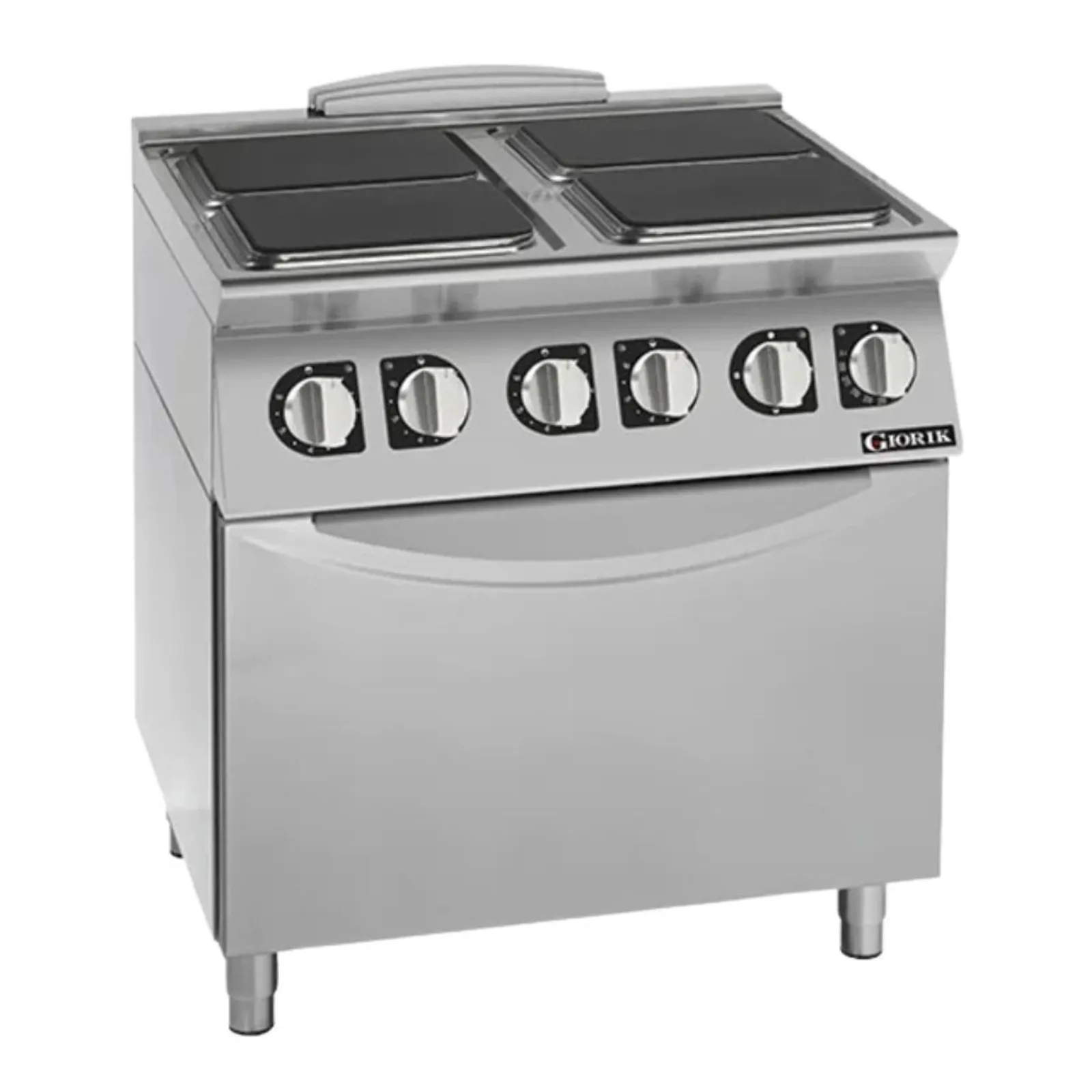 Giorik CE94QET 900 Series - Electric Boiling Top on Electric Oven - 4 Square Hot Plates