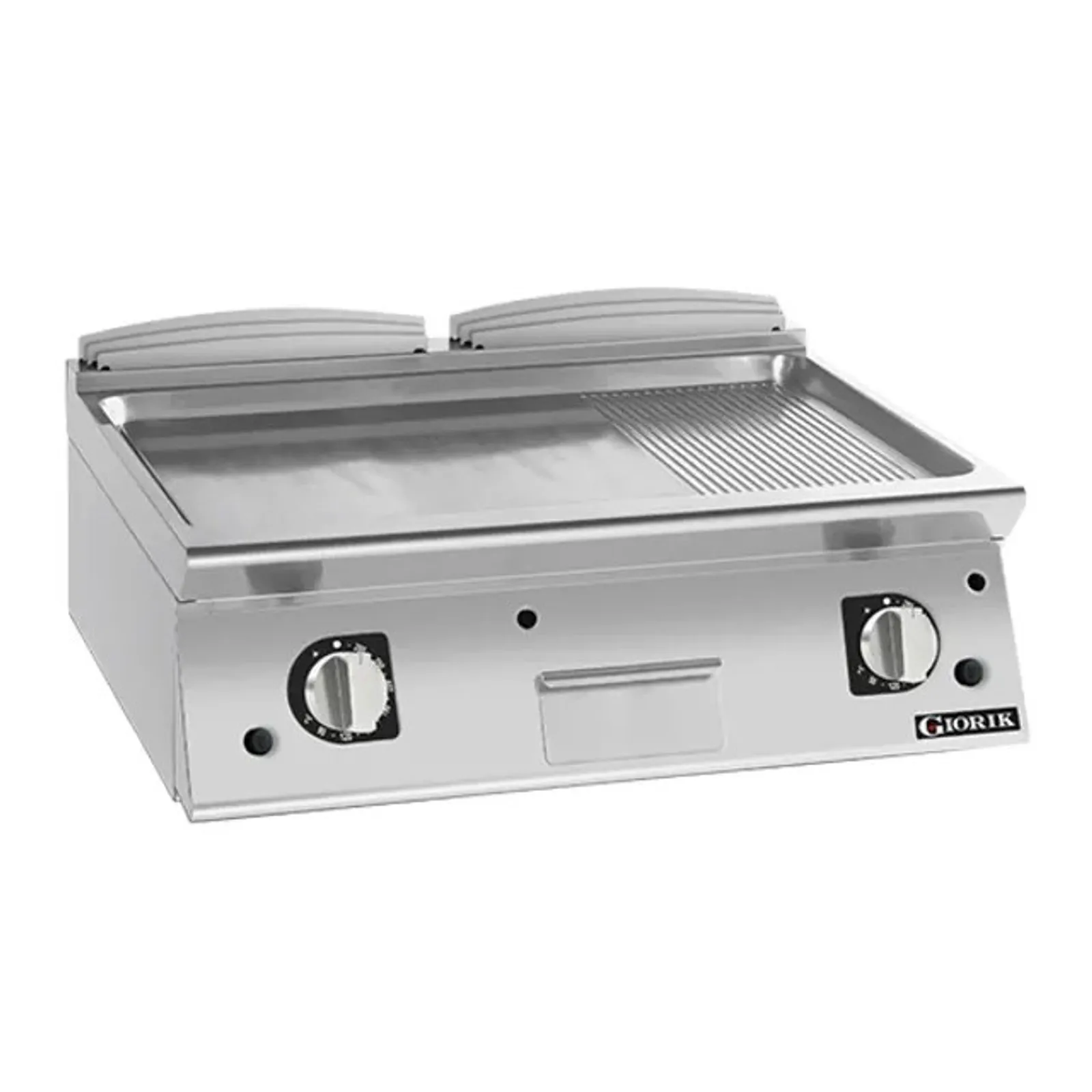 Giorik FMG941TCRXT 900 Series - Gas Frytop - 800mm Smooth/Ribbed Satin Chrome Plate
