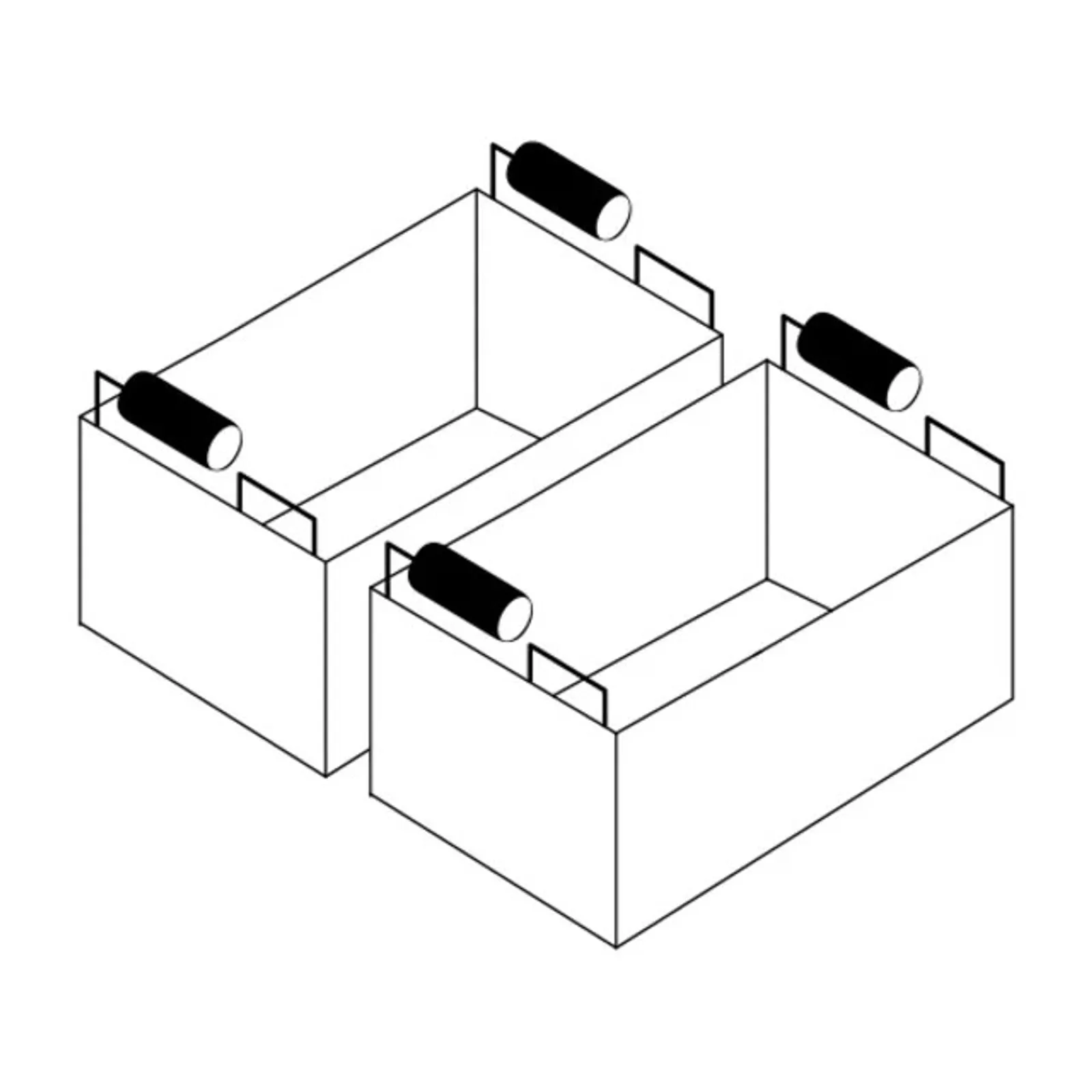 Giorik 2024551K 900 Series - Set of Auto Lift Pasta Cooker Baskets