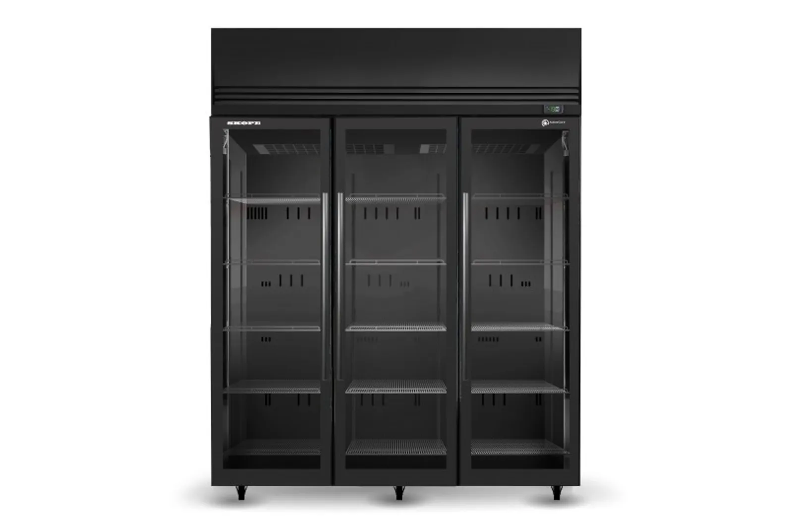 SKOPE SKFT1500N-A - 3 Glass Door Upright Display Freezer