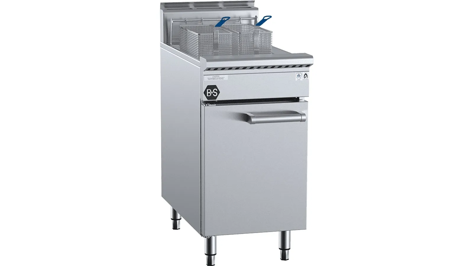 B+S Black TF-451 - Single Pan Turbo Fryer With 2 Baskets