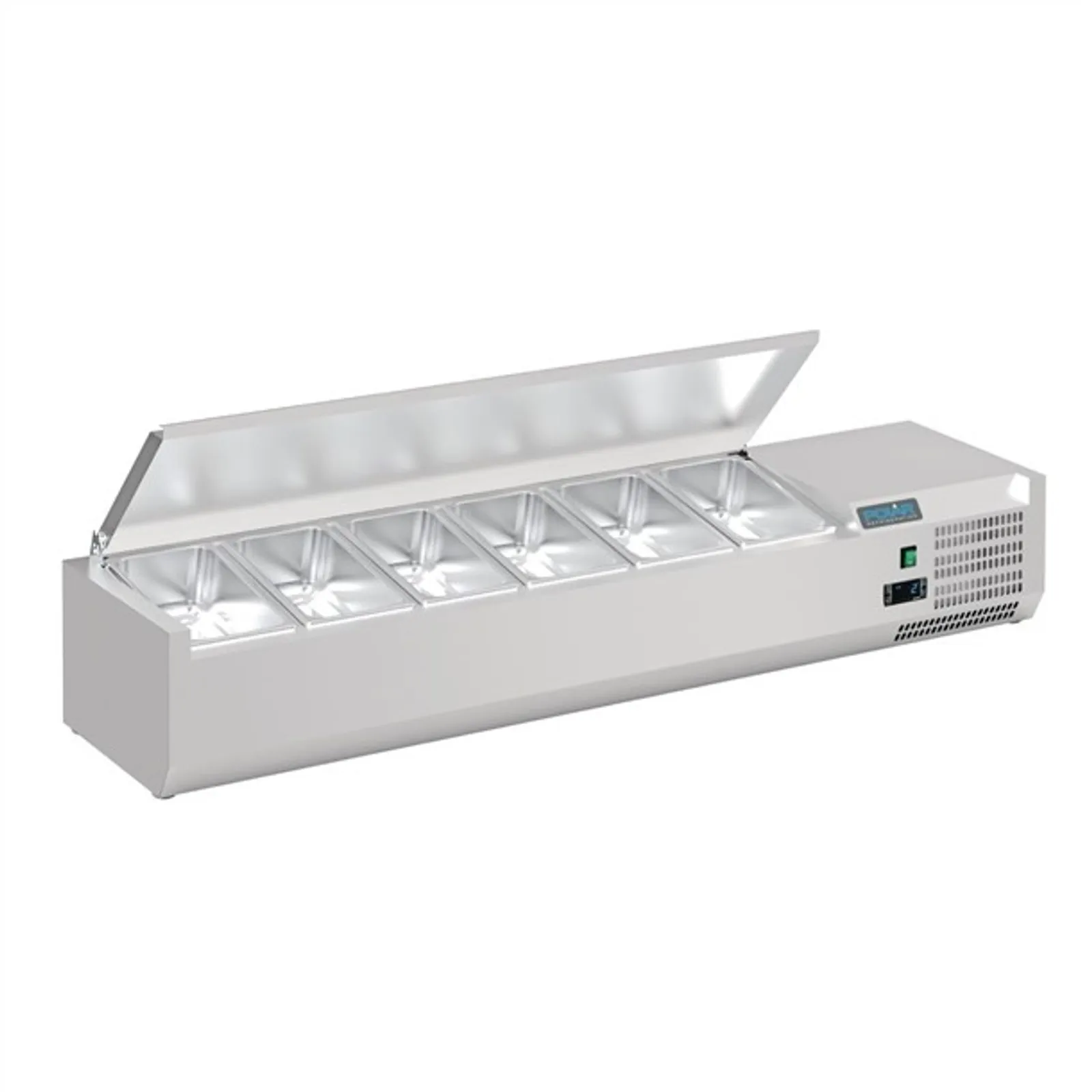 Polar DA680-A G-Series - Countertop Prep Fridge with Lid 6x 1/4GN