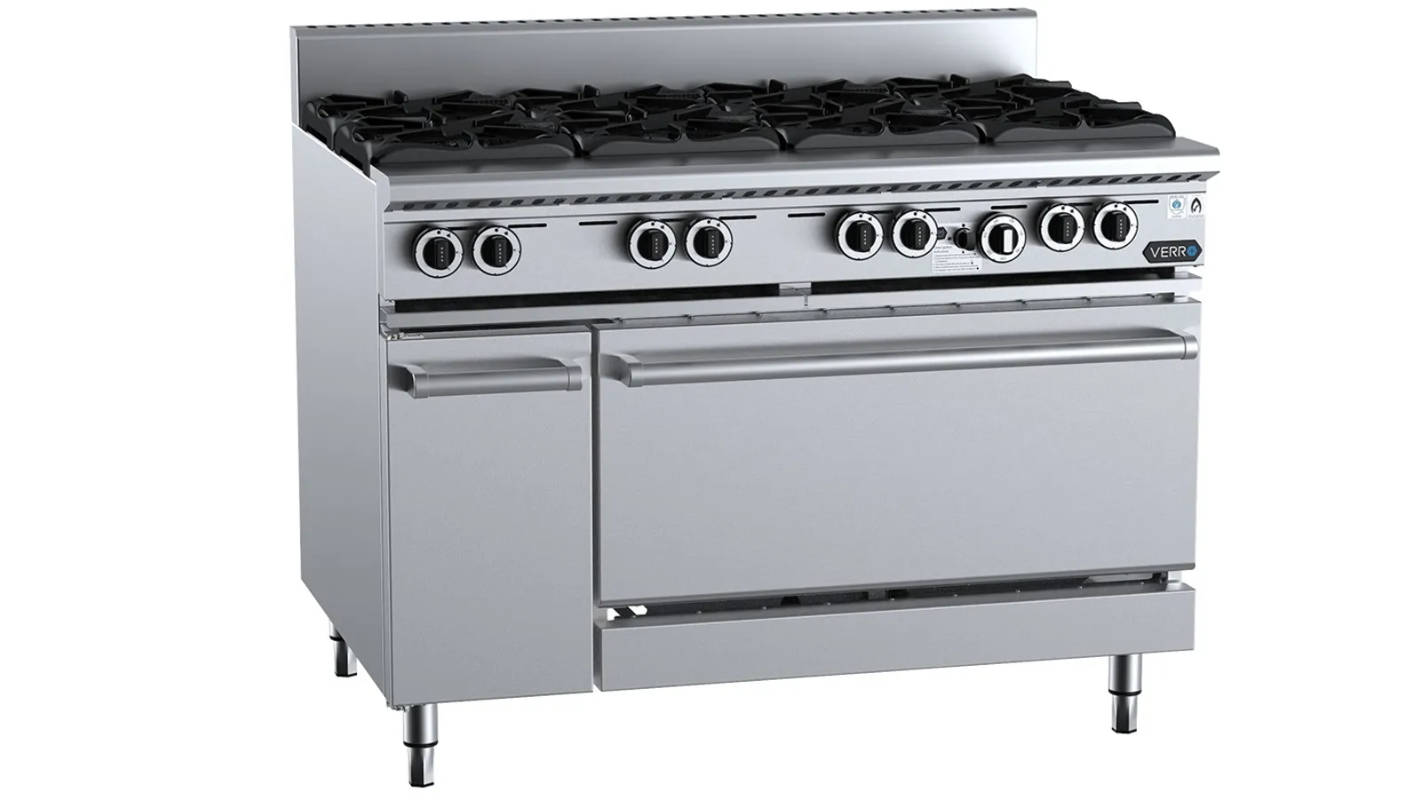 VERRO VOV-SB8 - Eight Burner Oven w/ 300mm Storage Cabinet