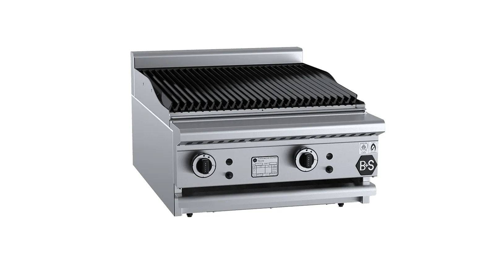 B+S Black CBR-6BM - Char Broiler 600mm Bench Mounted