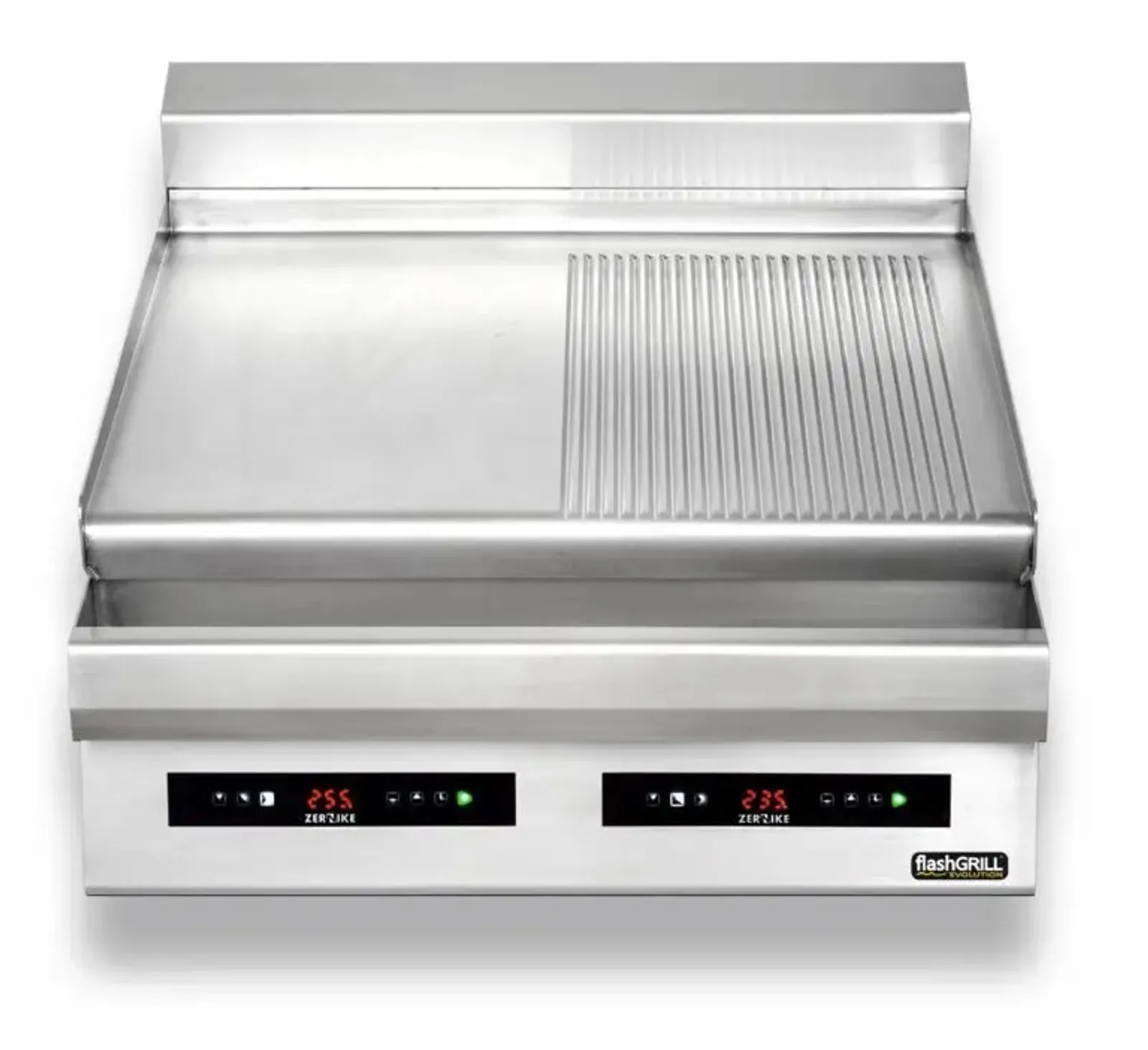 FlashGrill ZEE-GE8090D2C - 900mm 1/2 Ribbed Griddle Plate, Double Control