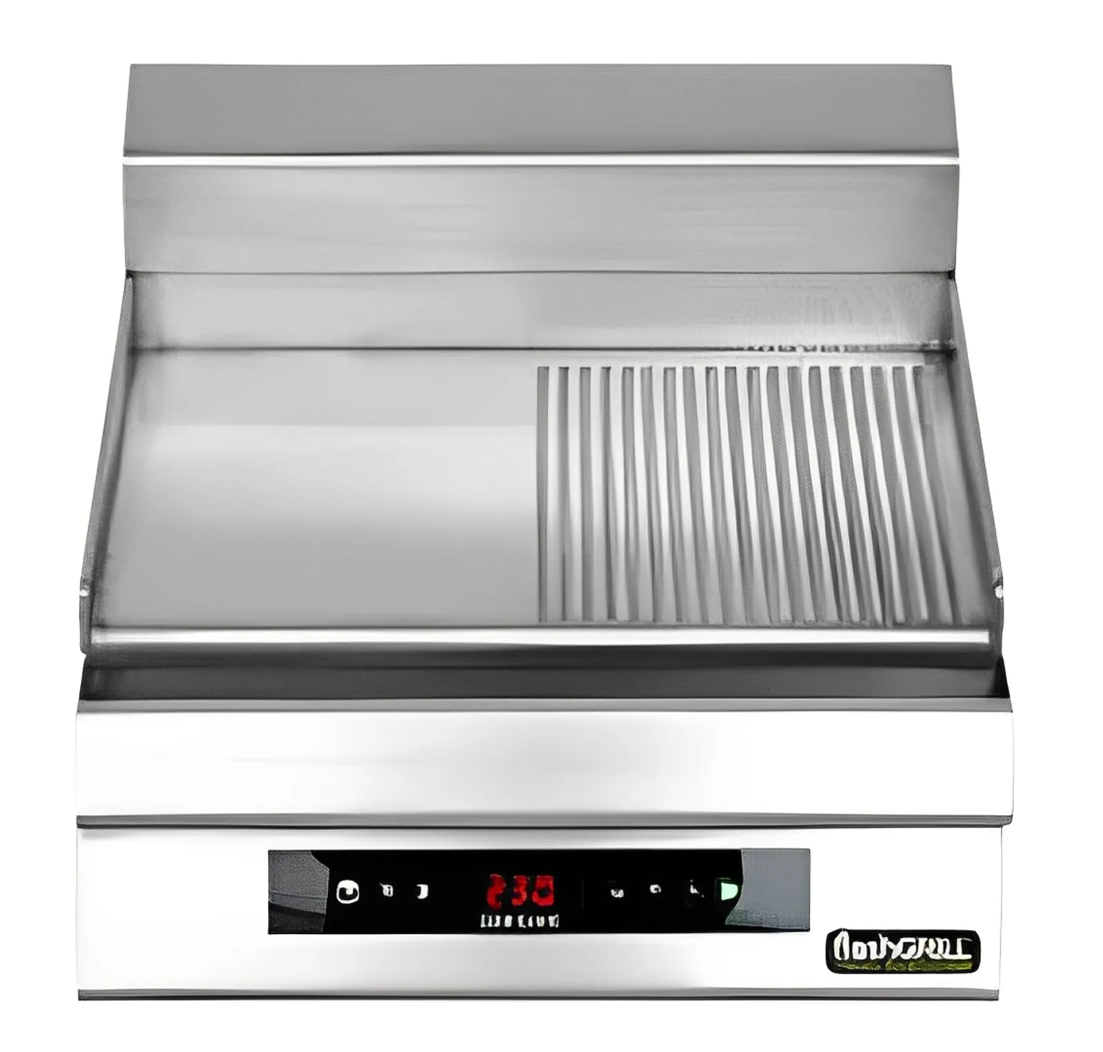 FlashGrill ZEE-GE5060D1C - 600mm 1/2 Ribbed Griddle Plate, Single Control