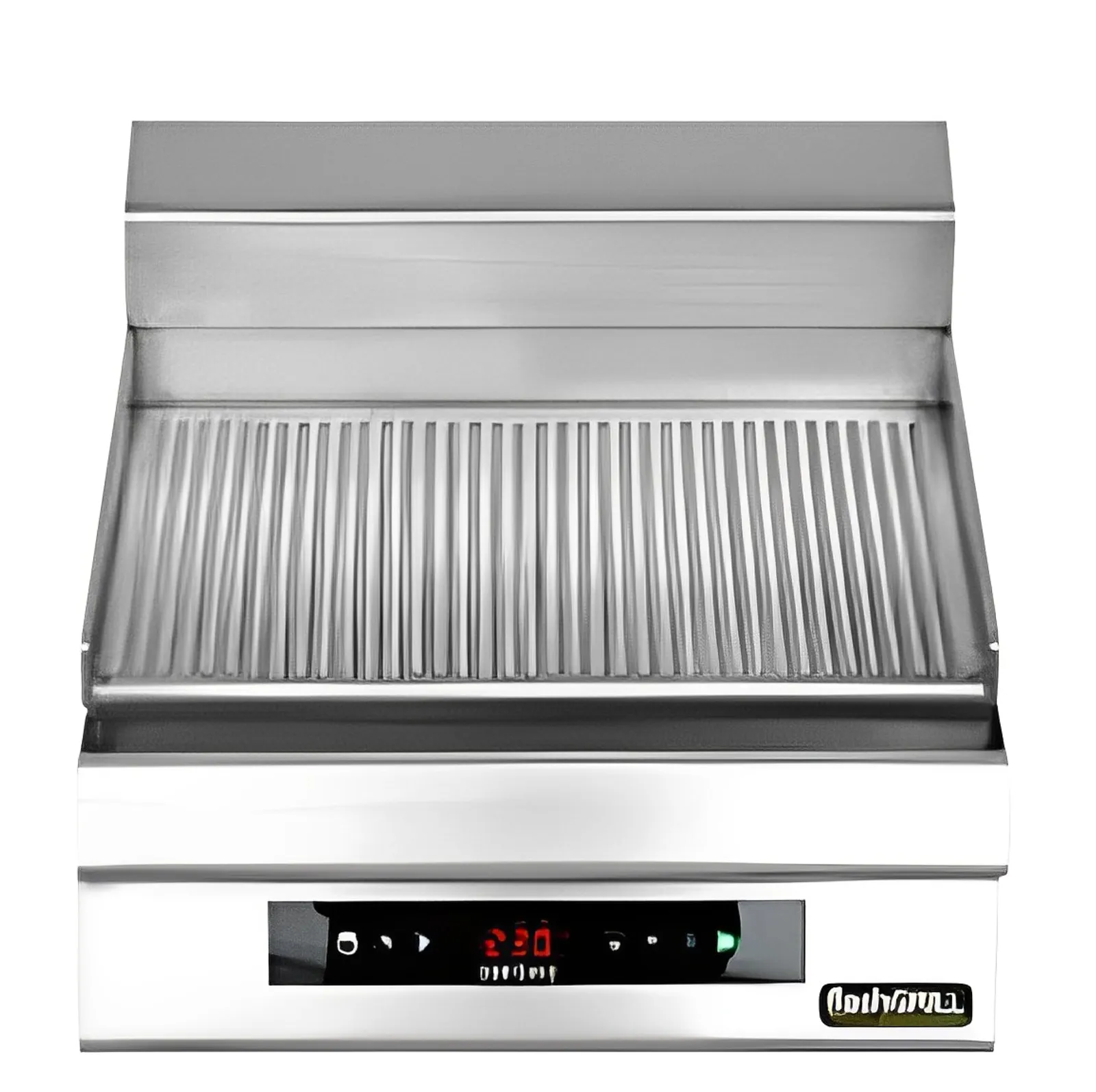 FlashGrill ZEE-GE5060T1C - 600mm Ribbed Griddle Plate, Single Control