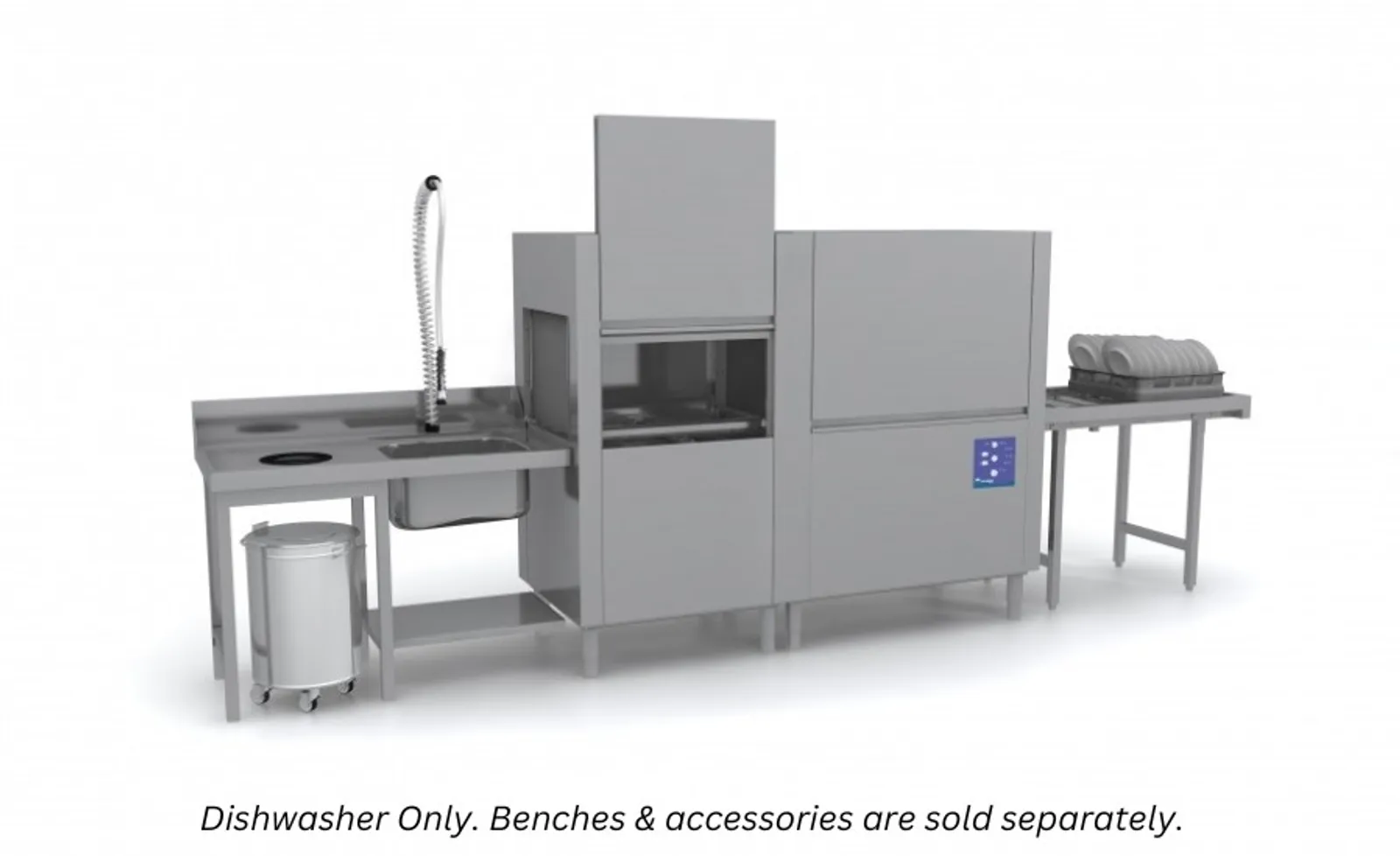 Eurowash EW3520 - Rack Conveyor Dishwasher 260 racks/hr