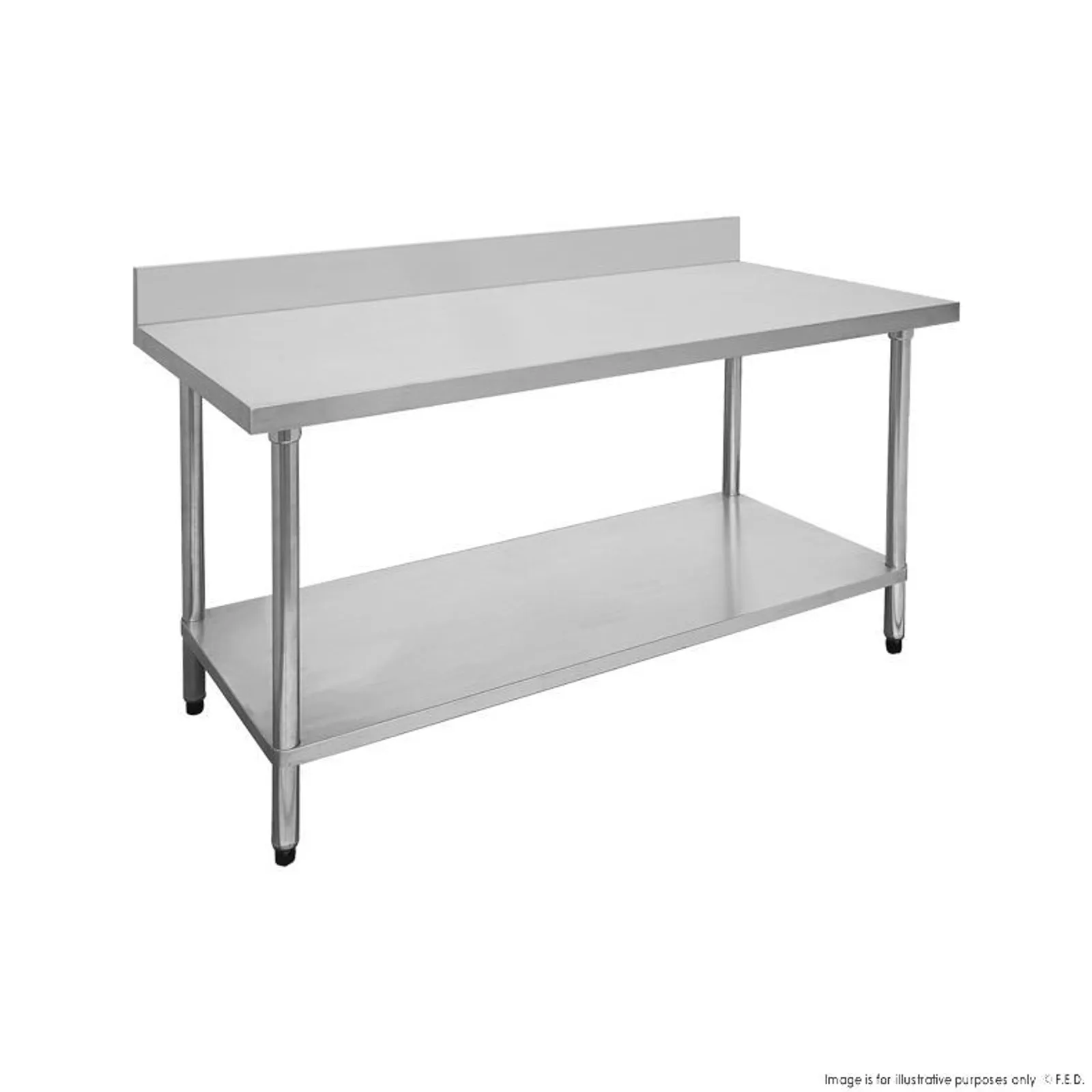 Modular Systems 1500-6-WBB - Work Bench with Undershelf and Splashback 600D