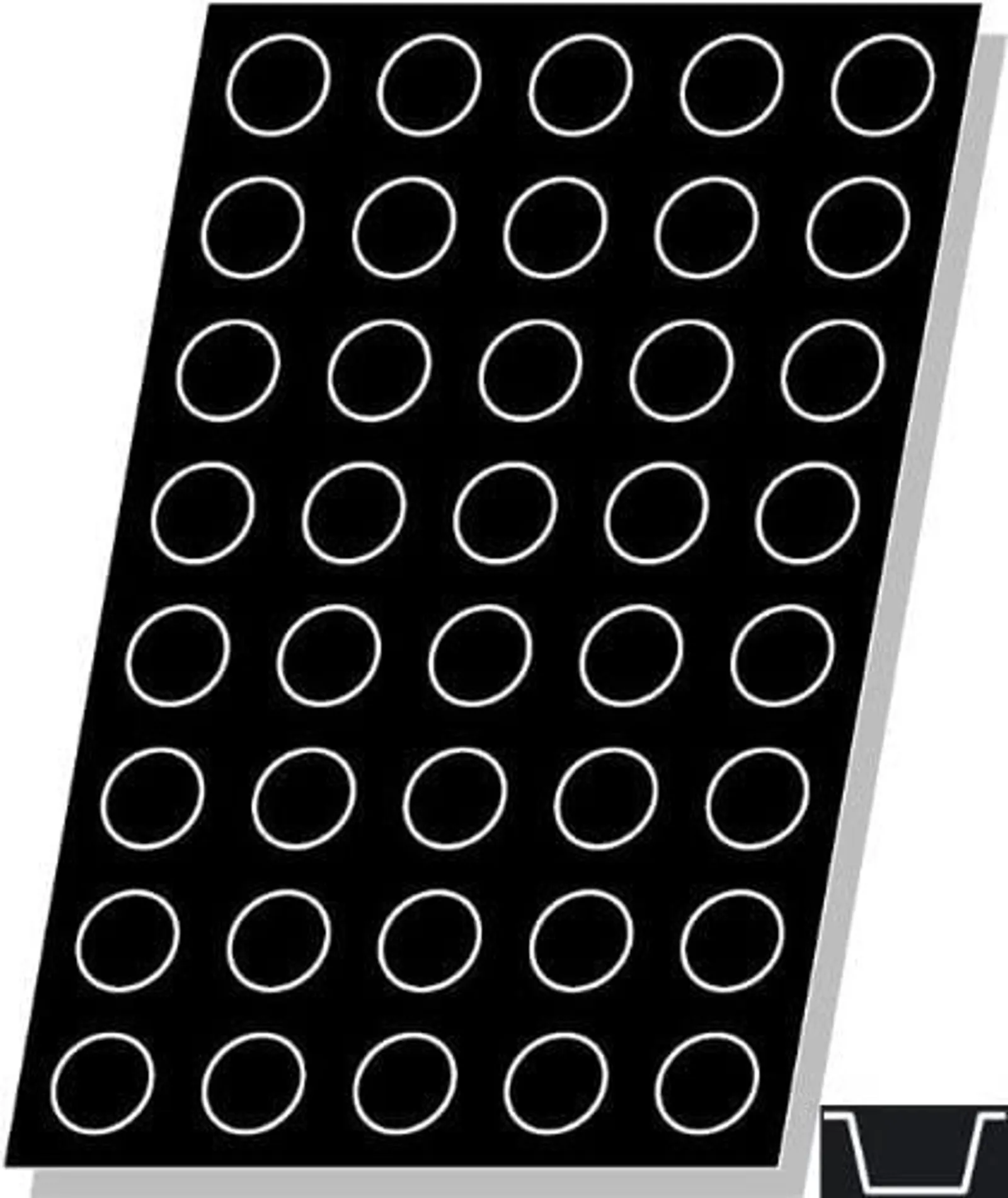 Matfer Bourgeat 336023 - Flexipan Muffins 51mm 40ml 40 Moulds