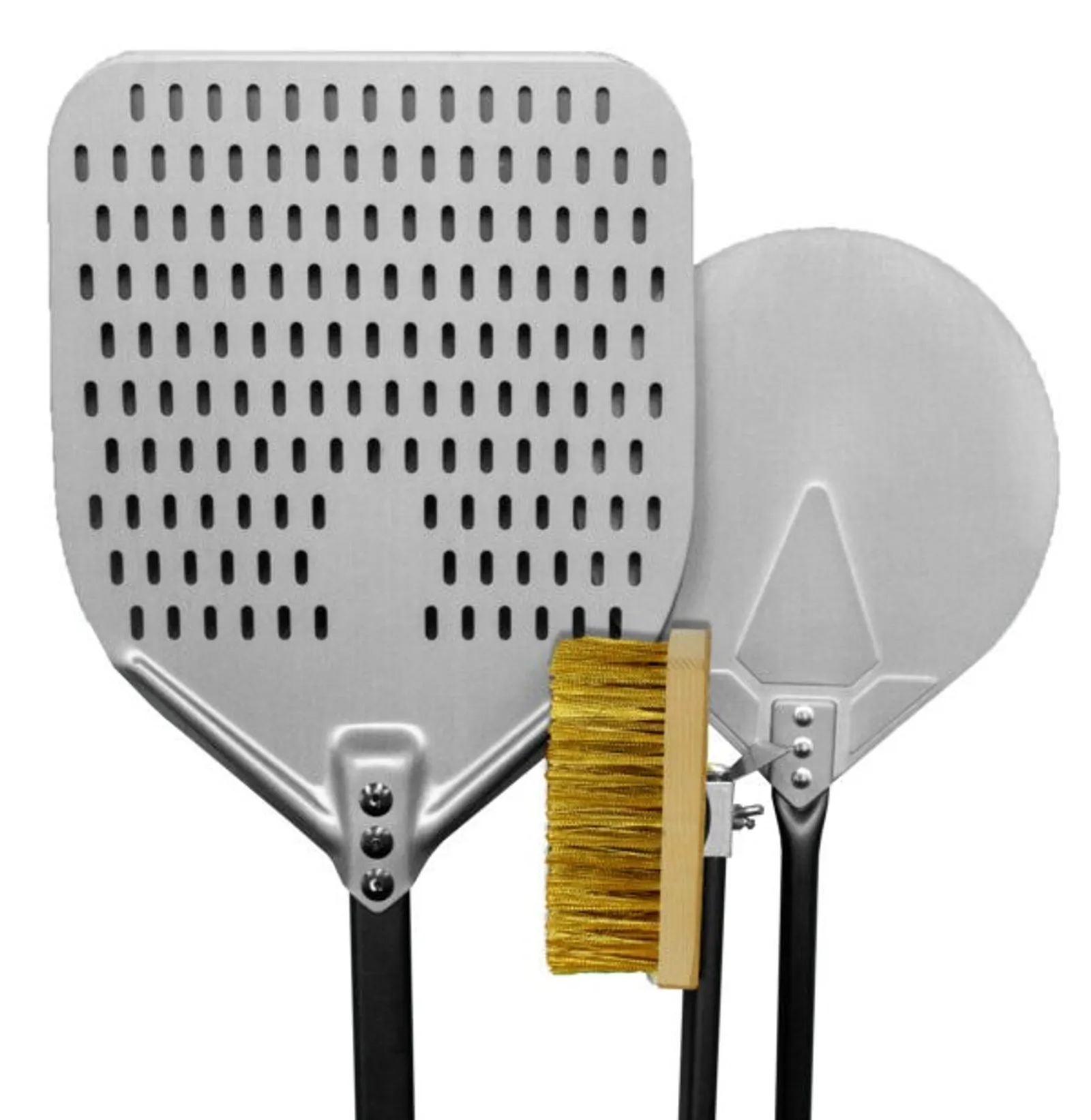 Moretti Forni HTS3-140 - 3 Pieces Pizza Tool Set – Hard Anodised Aluminum