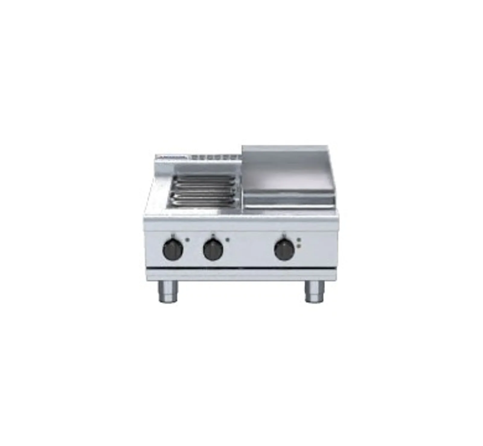 Waldorf 800 Series RNL8403E-B - 600mm Electric Cooktop Low Back Version Bench Model