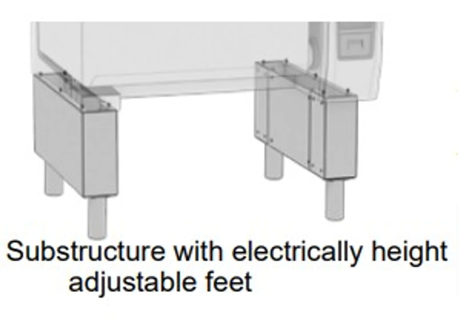 Rational iVario Pro L Substructure with electrically height-adjustable feet - Model L