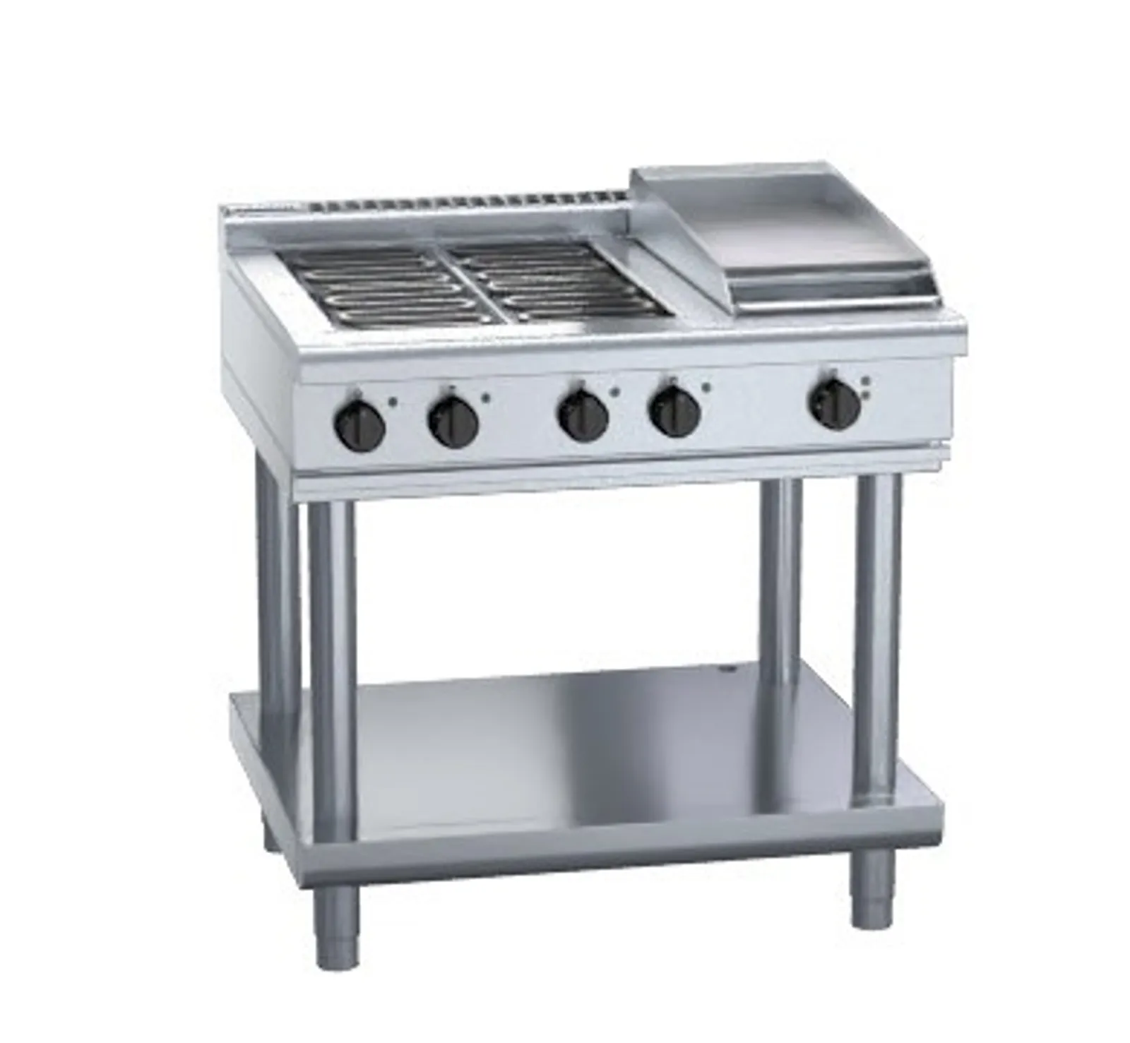 Waldorf 800 Series RNL8603E-LS - 900mm Electric Cooktop Low Back Version Leg Stand